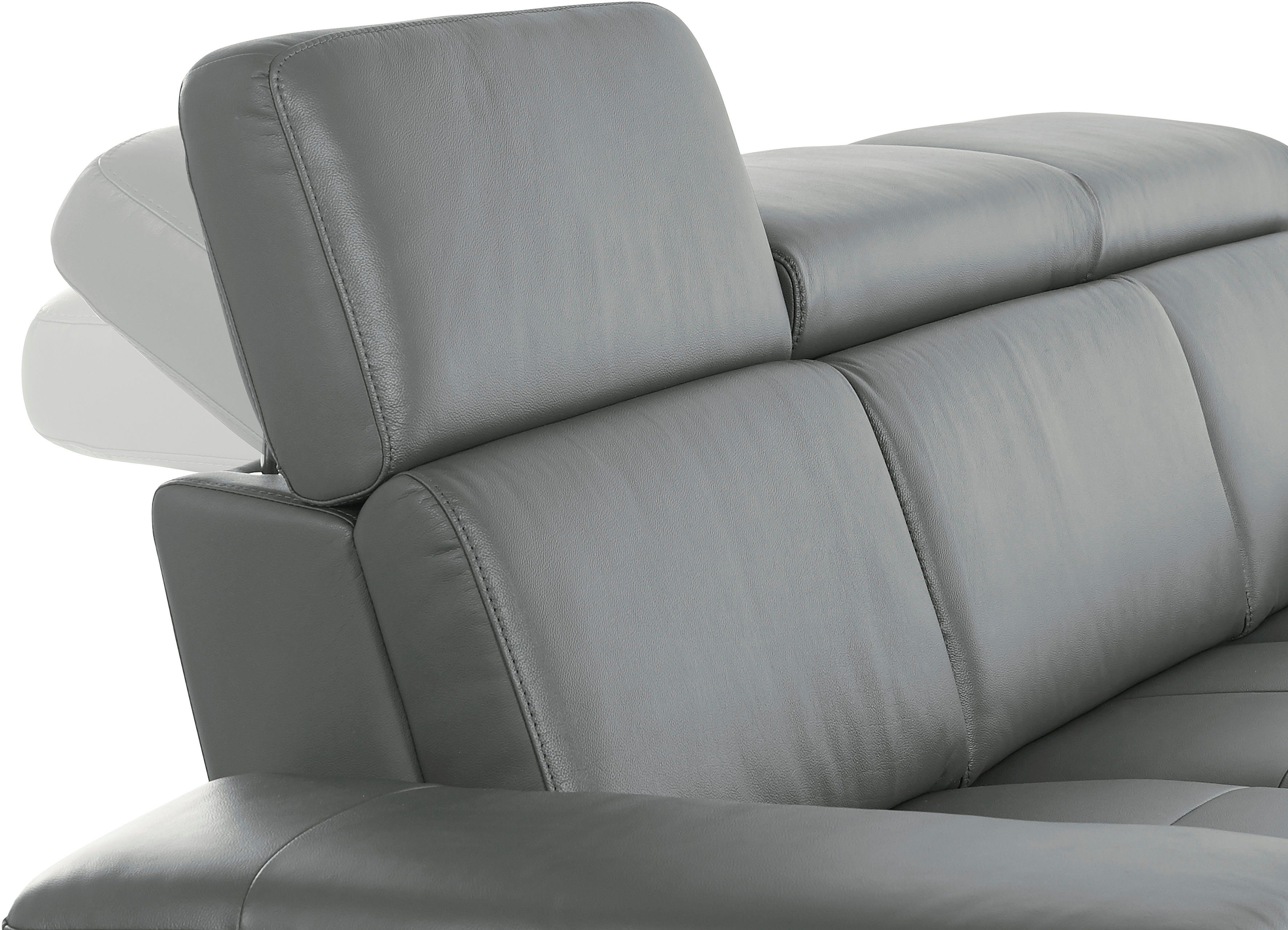 Places of Style 3-zitsbank Kilado met 2x relaxfunctie, verstelbare armleuning, verstelbare hoofdsteun