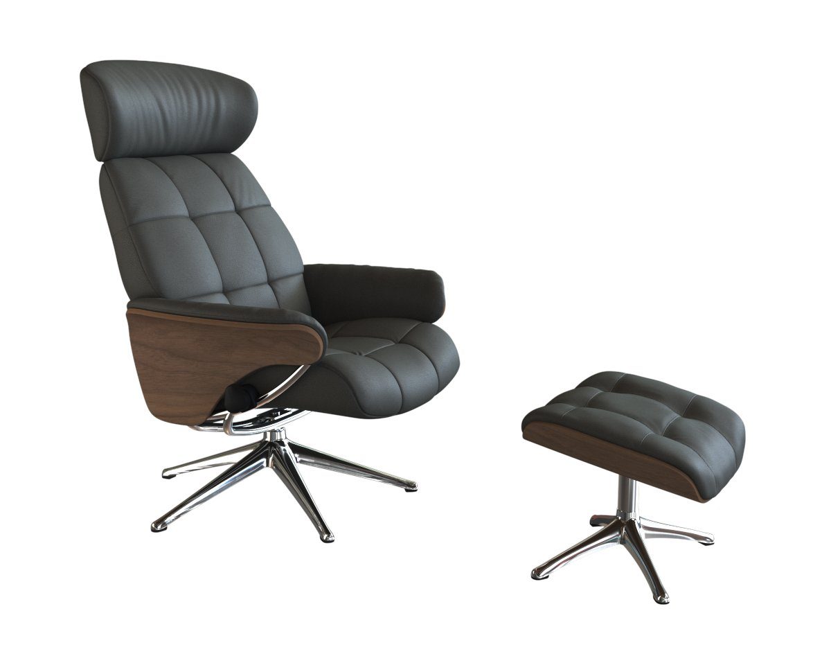 FLEXLUX Relaxfauteuil Skagen, relaxfauteuil, premium comfort, armleuningen, draaibaar, Scandi