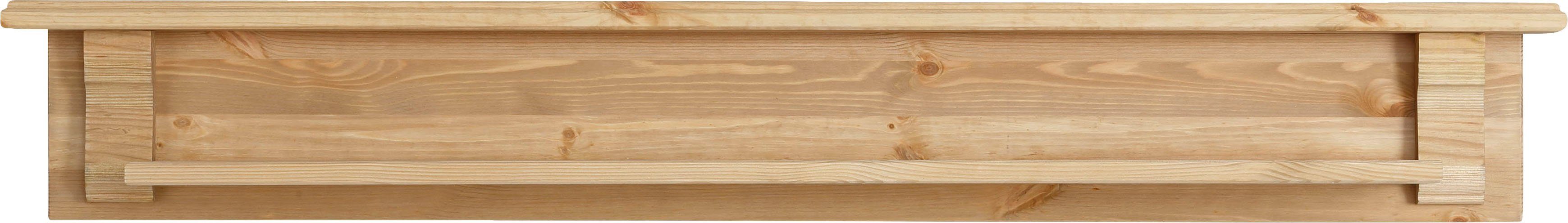 Home affaire Wandplank ANNA Breedte 125 cm, van massief grenen, FSC®