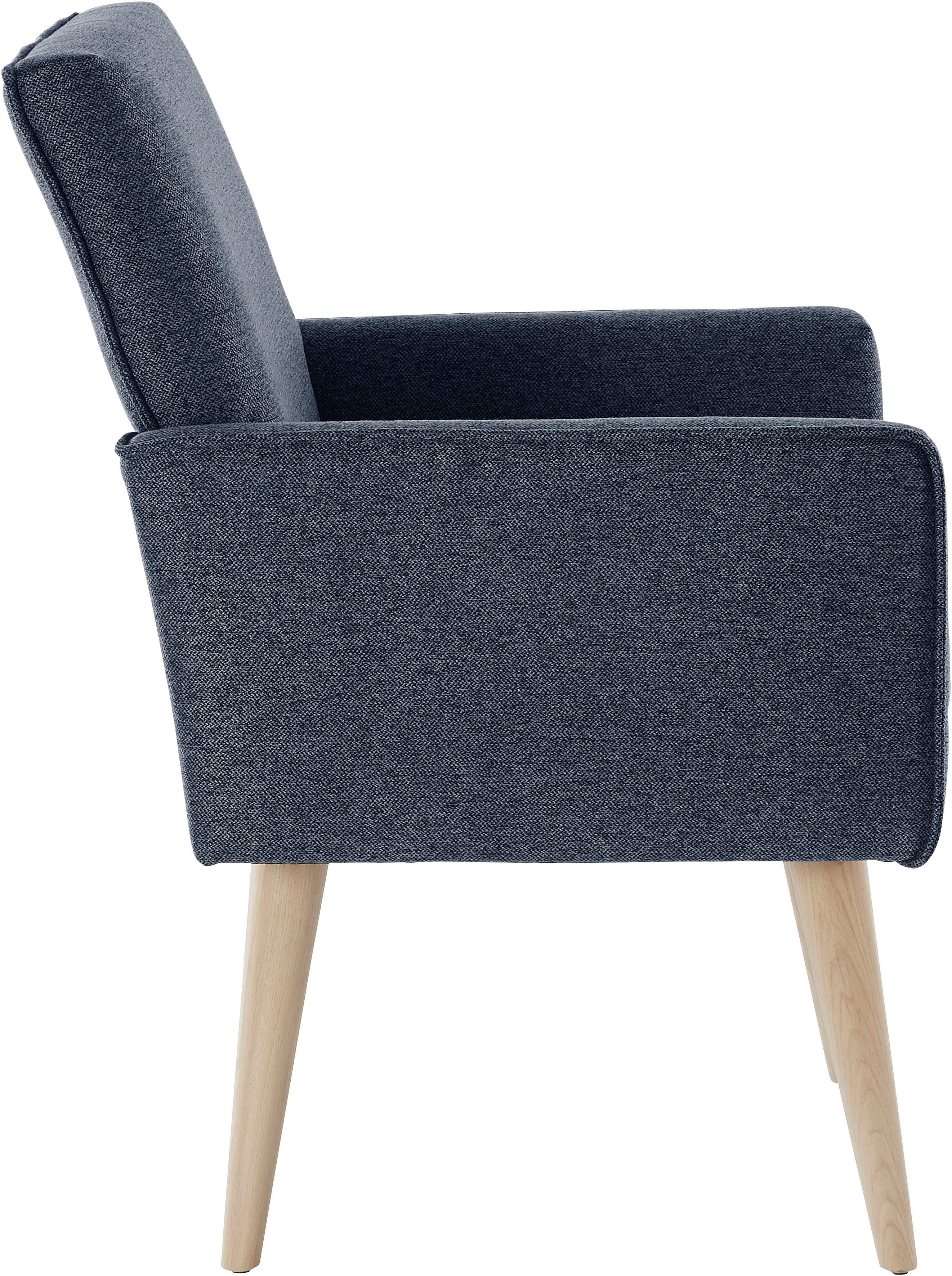 exxpo - sofa fashion Fauteuil Lungo, loungestoel met moderne biesstiksels, comfortabel en elegant