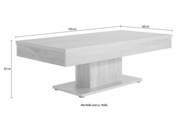 Salontafel met vak Salontafel met vak