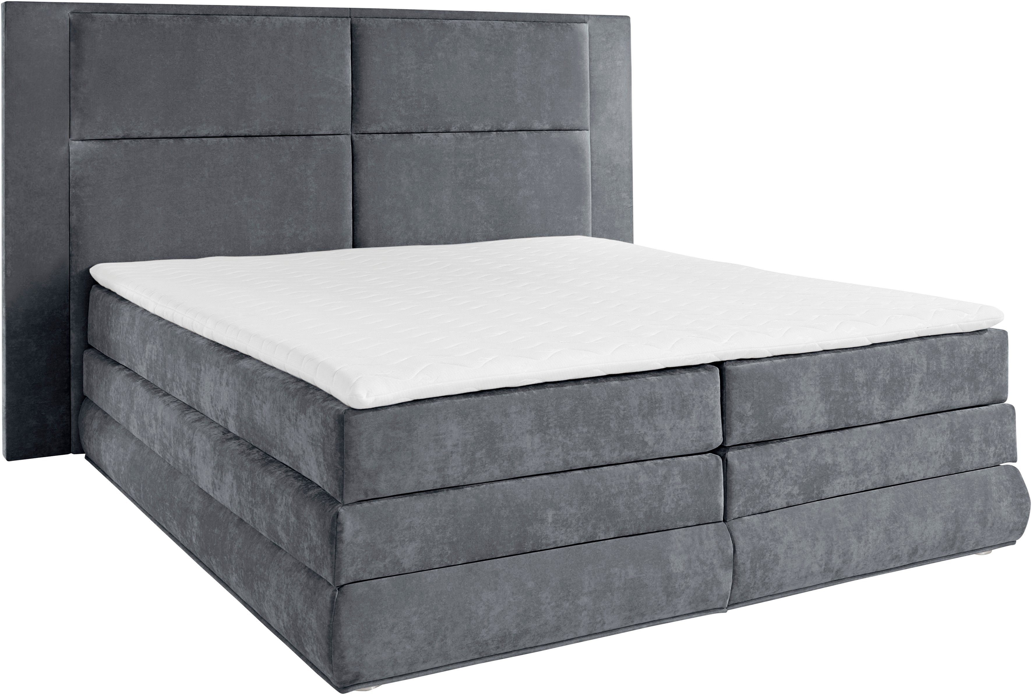 COLLECTION AB Boxspring Copenhagen inclusief bedkist, topmatras, naar keuze met ledverlichting