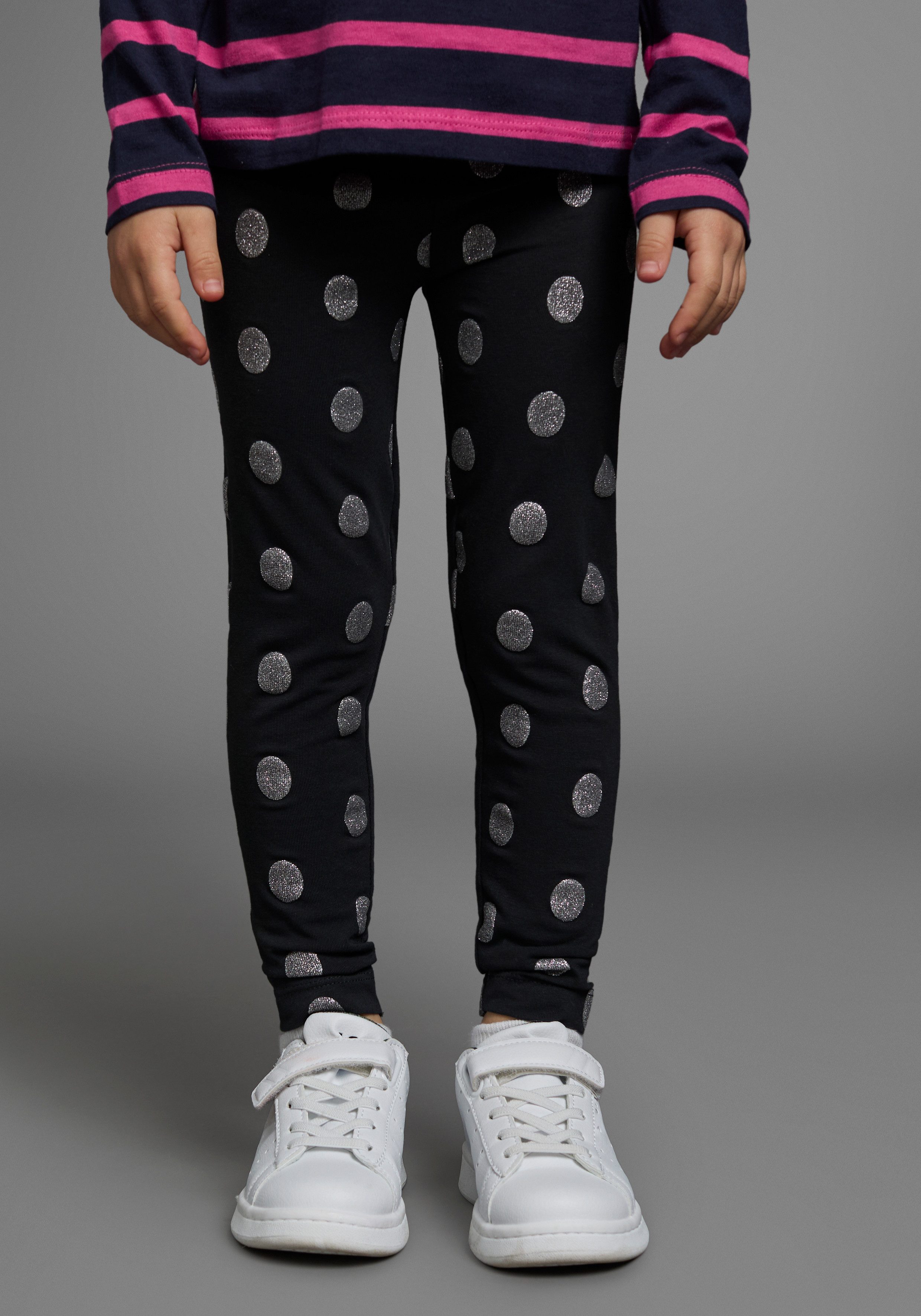 KIDSWORLD Legging 2-pack leggings, met sterrenprint (set, 2-delig)