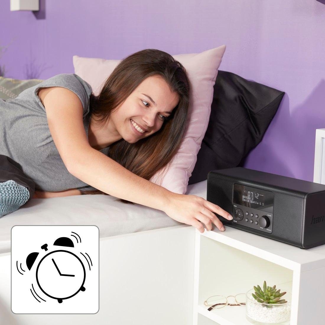 Hama Digitale radio (DAB+) Digitaal radio, DAB wekkerradio, FM/stereo/6W DR1400