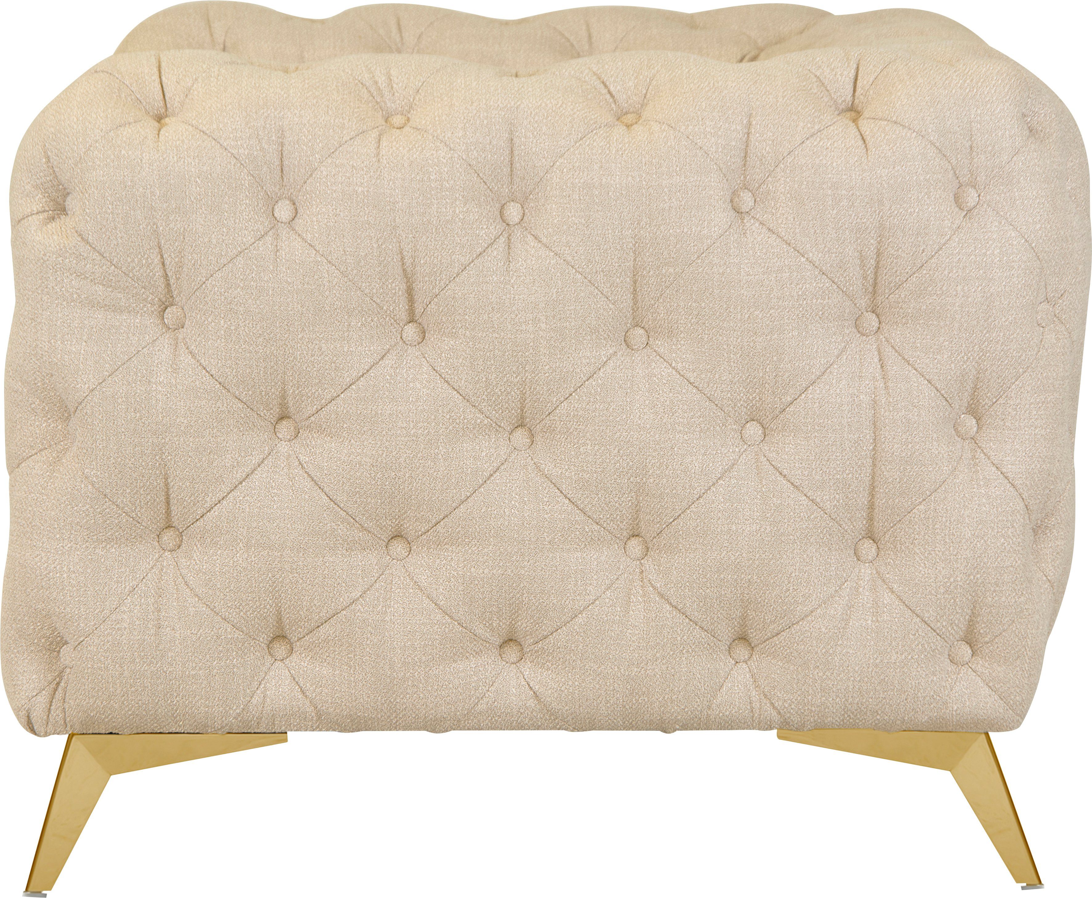 Leonique Chesterfield-fauteuil Glynis Fauteuil luxueuze capitonnage, moderne chesterfield look, kleur van de poten ter keuze