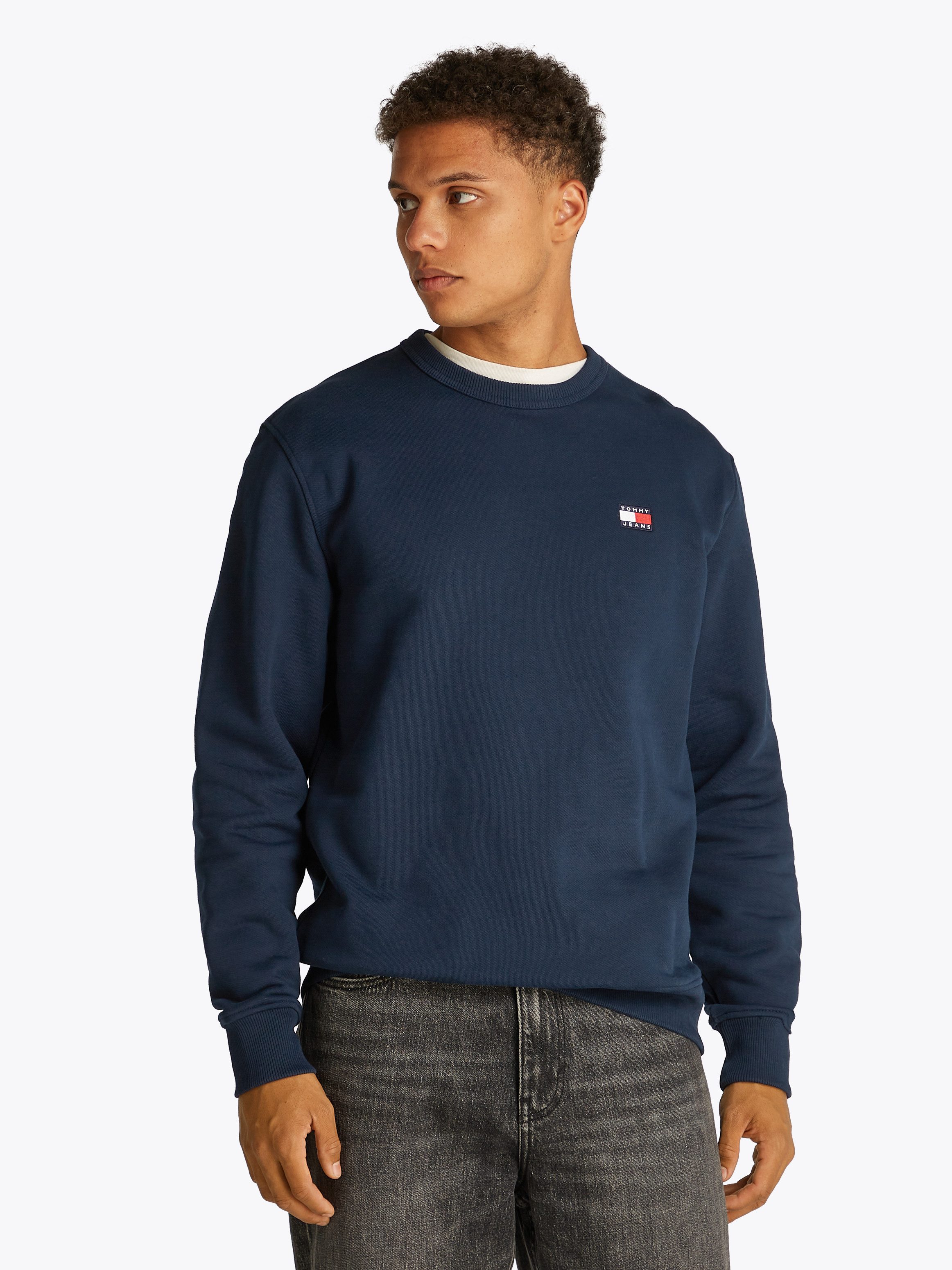 TOMMY JEANS Sweatshirt TJM REG BADGE CREW EXT