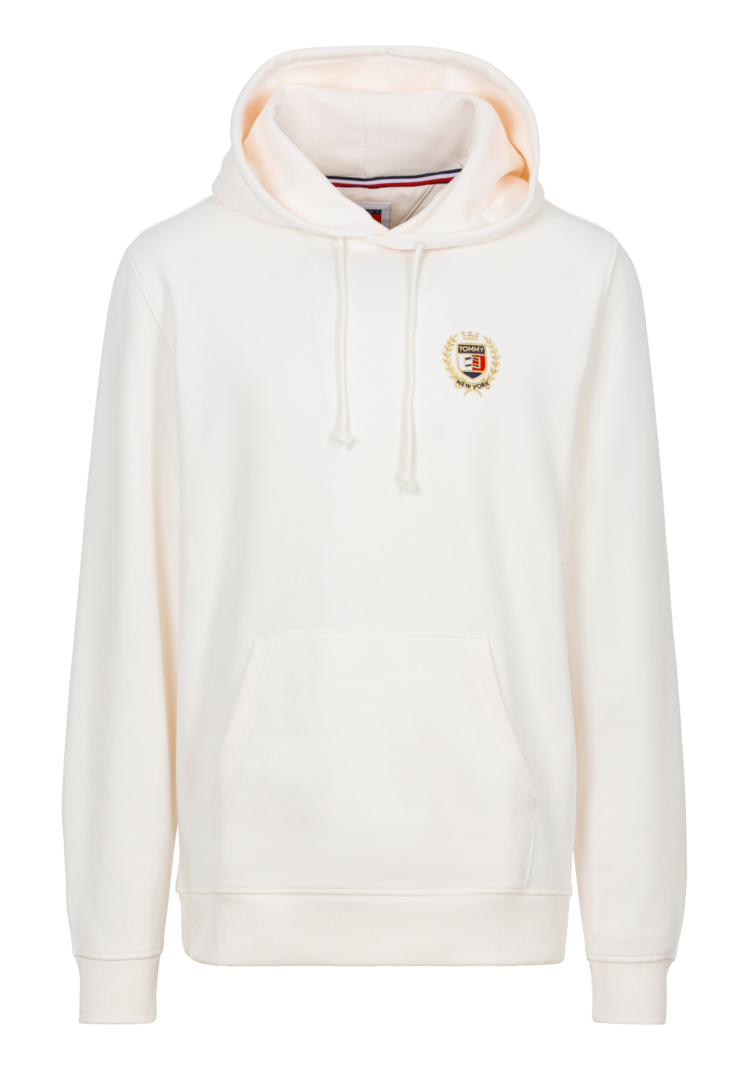 TOMMY JEANS Sweatshirt TJM REG TJ FLAG CREST HOOD EXT geborduurd merkembleem op borsthoogte