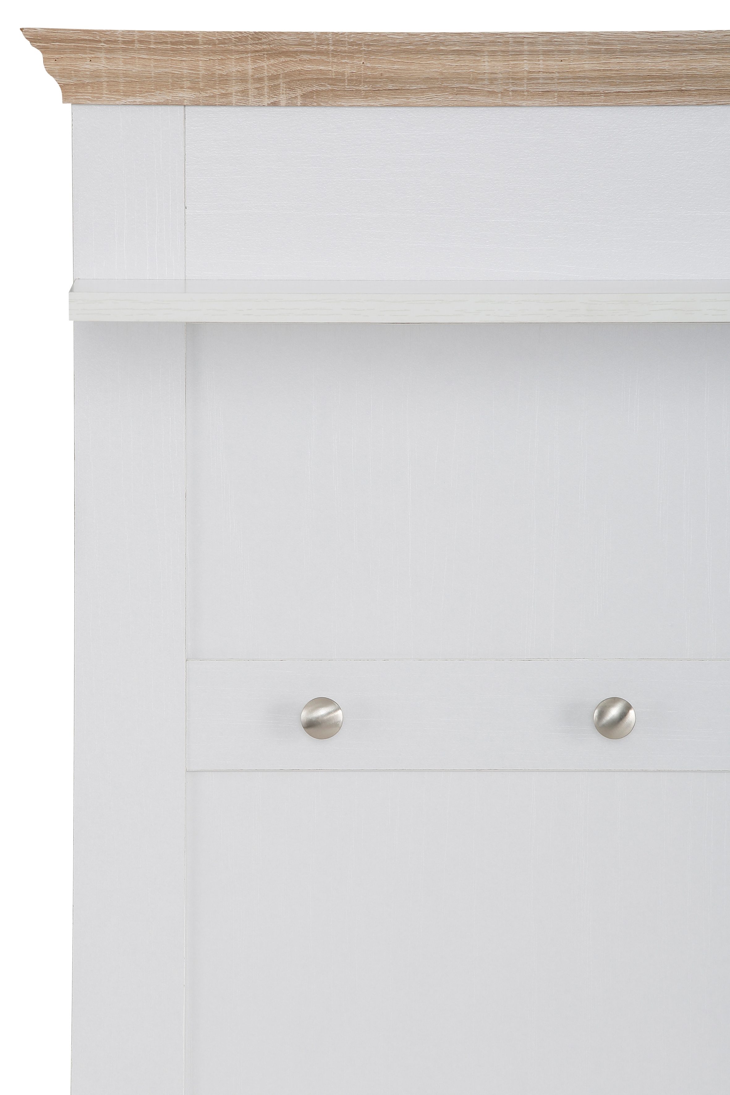 Home affaire Kapstokpaneel Binz in een mooie hout-look, met vier haken en een legplank