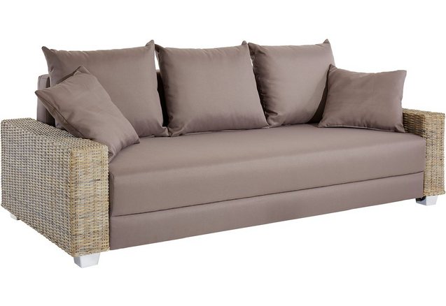 INOSIGN Bedbank met rotan-armleuningen INOSIGN Bedbank met rotan-armleuningen