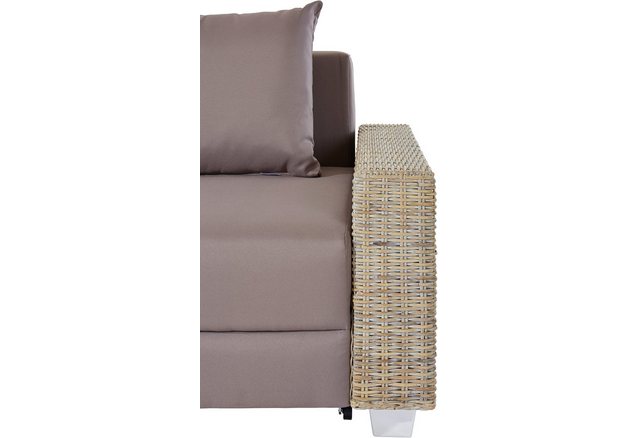 INOSIGN Bedbank met rotan-armleuningen INOSIGN Bedbank met rotan-armleuningen