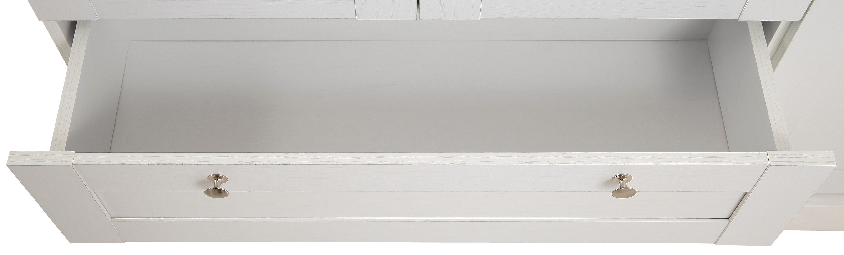 Home affaire Draaideurkast Binz, waskast, multifunctionele kast, Scandinavisch landhuisstijl veel opbergmogelijkheden, metalen handgrepen, deuren met frame/cassettes
