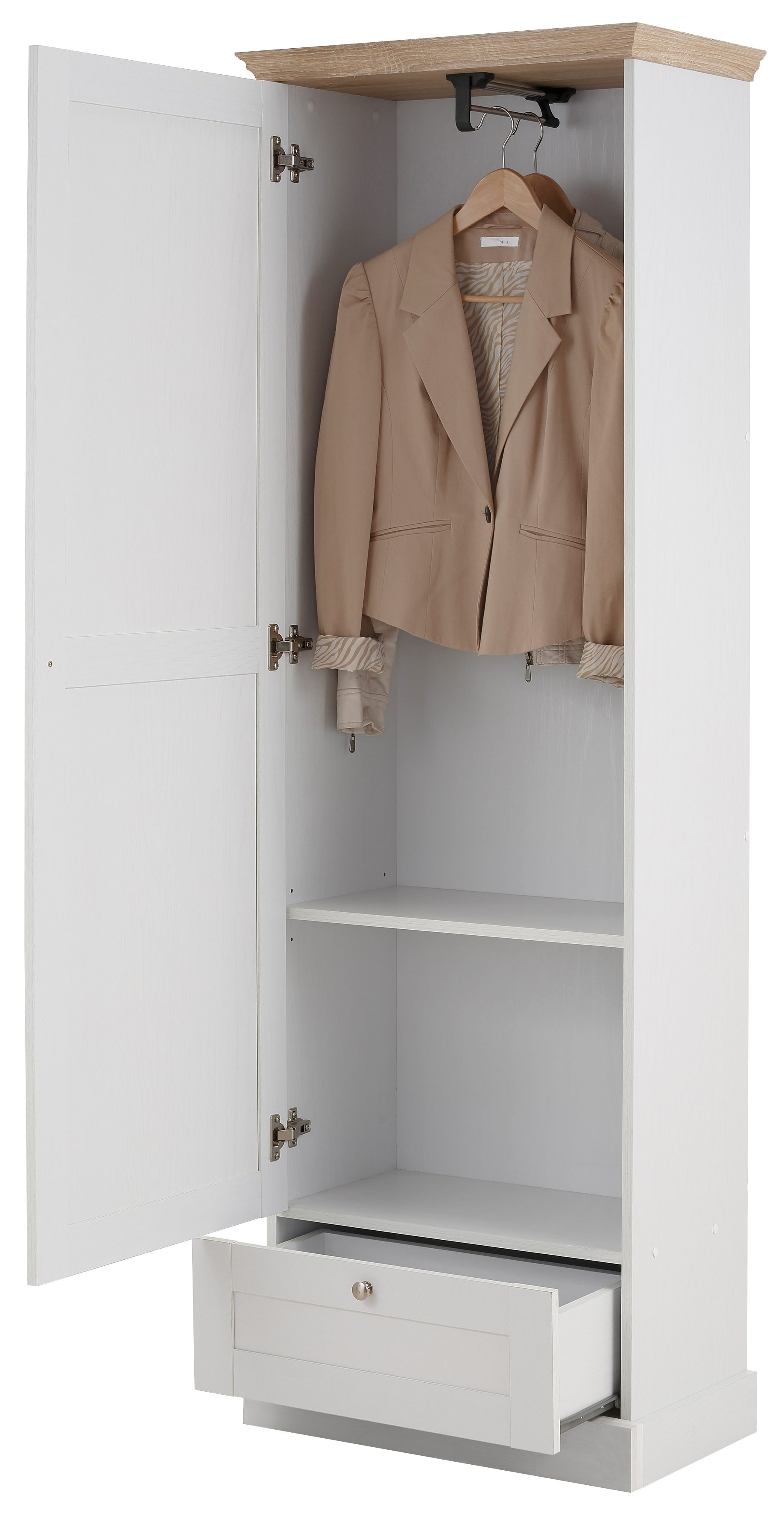 Home affaire Kledingkast Binz met mooie hout-look, met vele opbergmogelijkheden, hoogte 180 cm