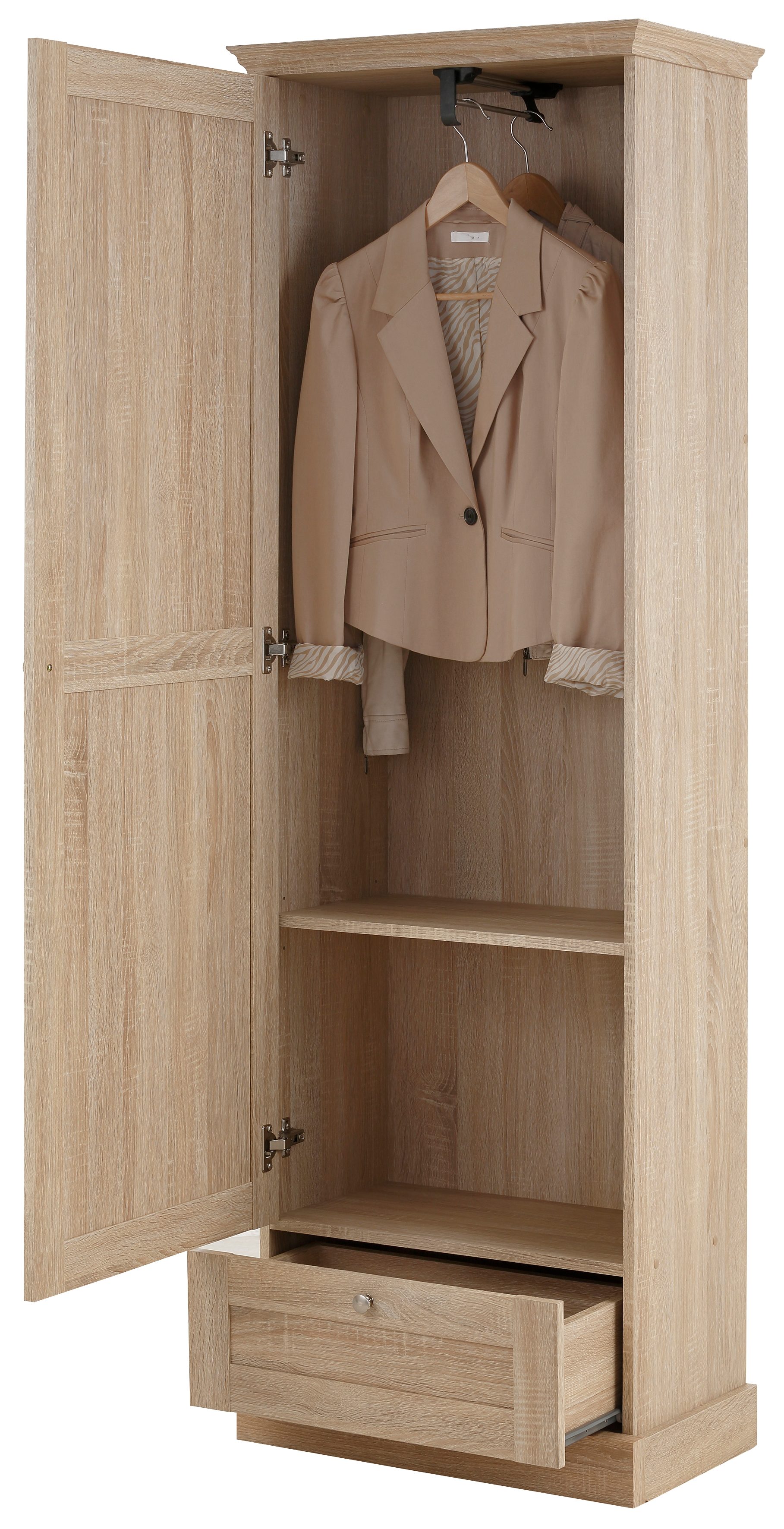 Home affaire Kledingkast Binz met mooie hout-look, met vele opbergmogelijkheden, hoogte 180 cm