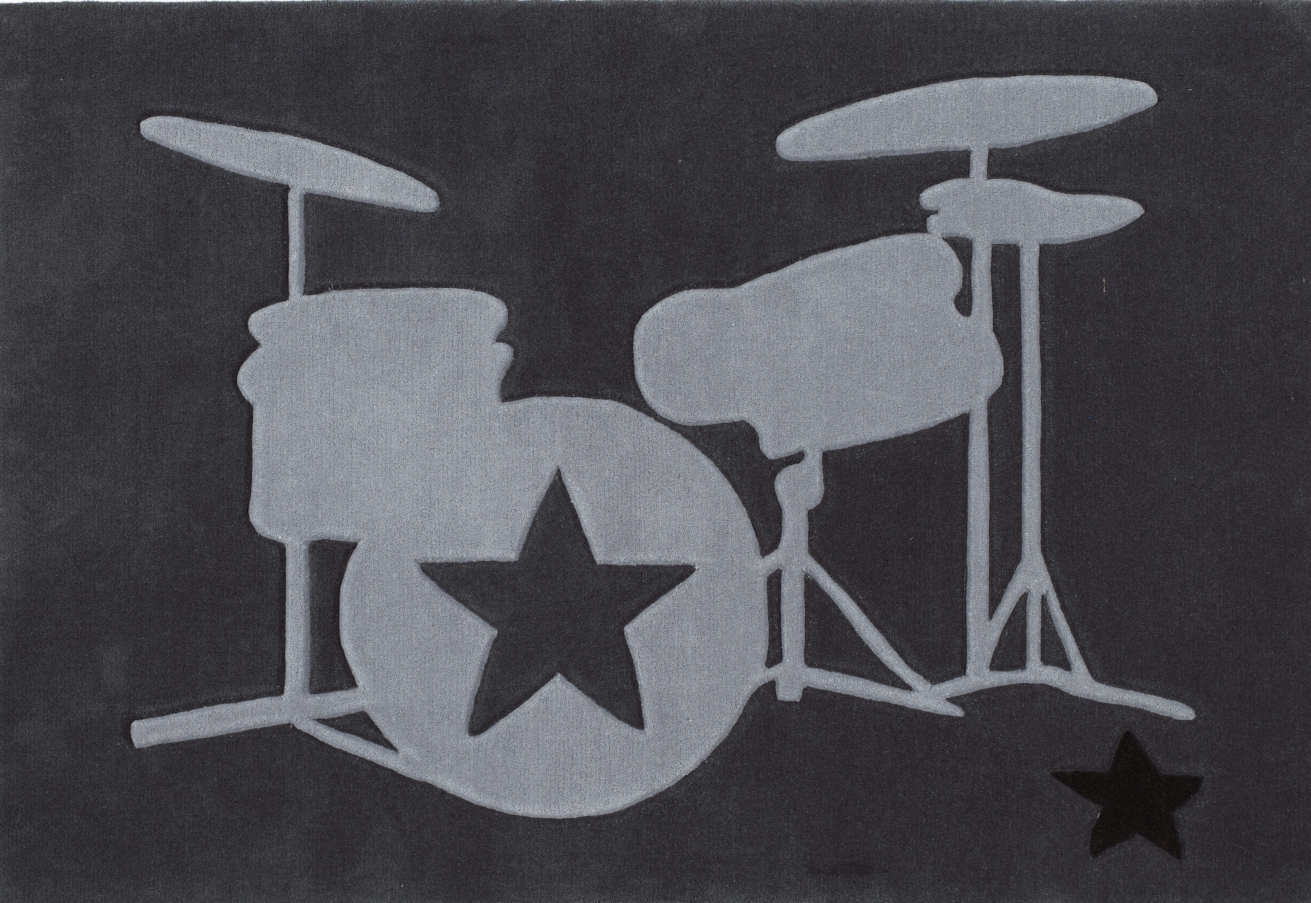 Rock STAR Baby Kindervloerkleed 708 met de hand gesneden reliëfpatroon, kinder- en tienerkamer