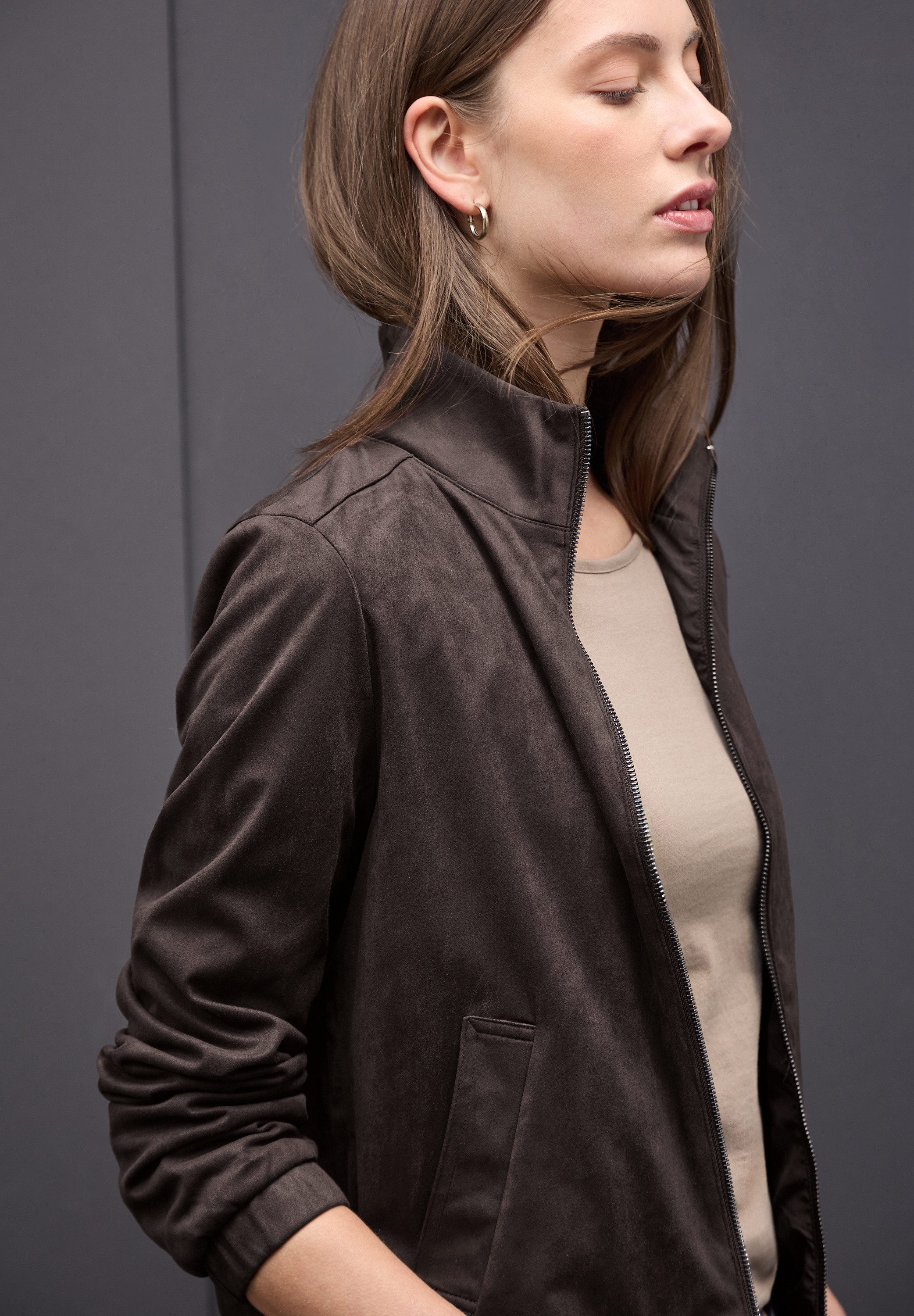 STREET ONE Imitatieleren blazer