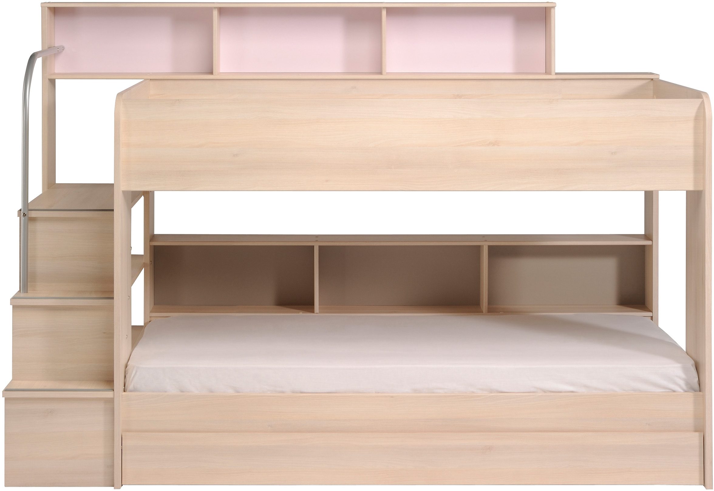 Parisot Stapelbed Bibop, achterwand is draaibaar optioneel met lade of extra ligoppervlak