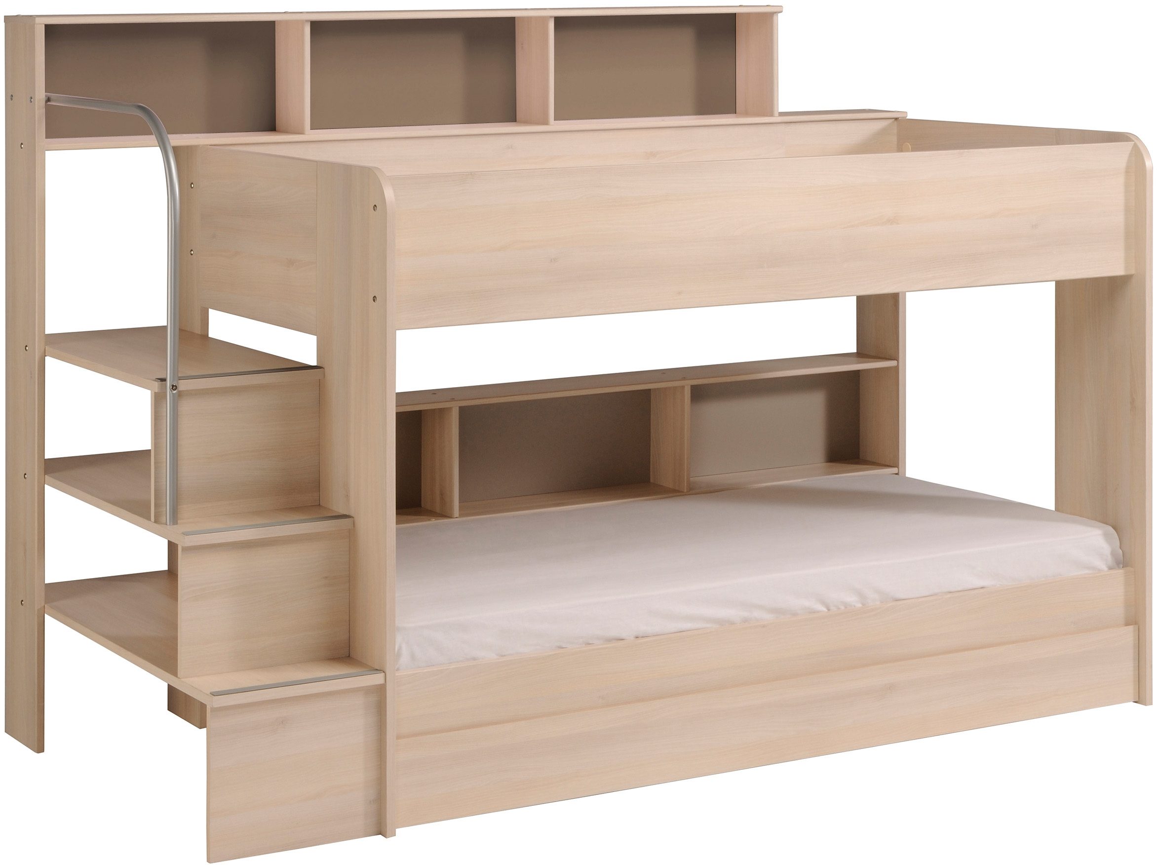 Parisot Stapelbed Bibop, achterwand is draaibaar optioneel met lade of extra ligoppervlak