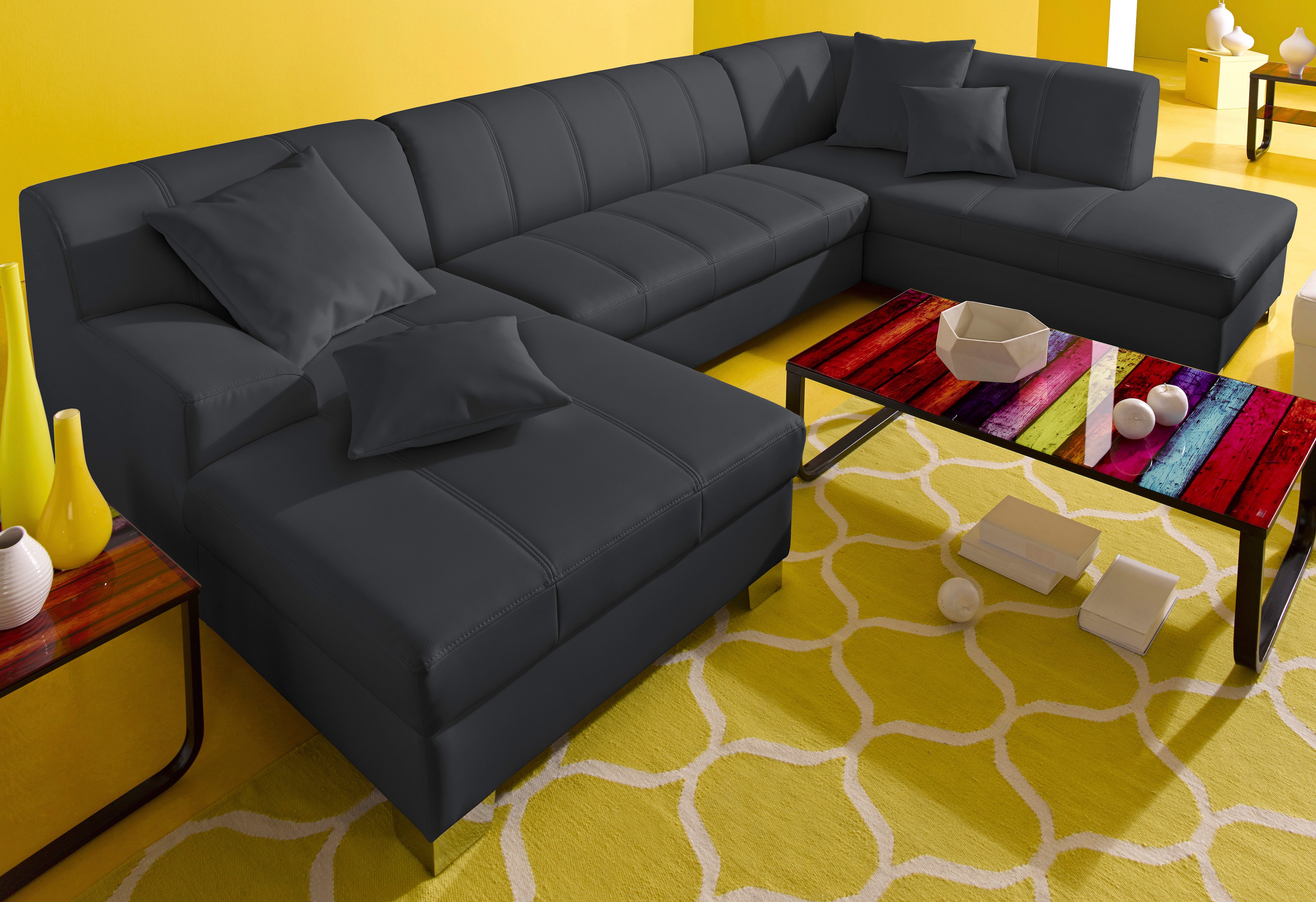 INOSIGN Zithoek Turah modern quiltwerk, incl. sierkussens, ook in leer,
