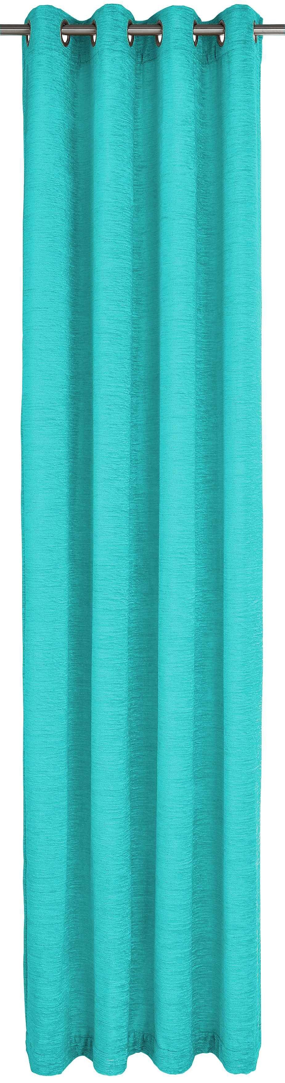 Wirth Gordijn TRONDHEIM 234 G/M² (1 stuk) kant & klaar gordijnen maat hxb: 255x172 cm blauw