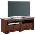 home affaire tv-meubel poehl 120 cm breed bruin