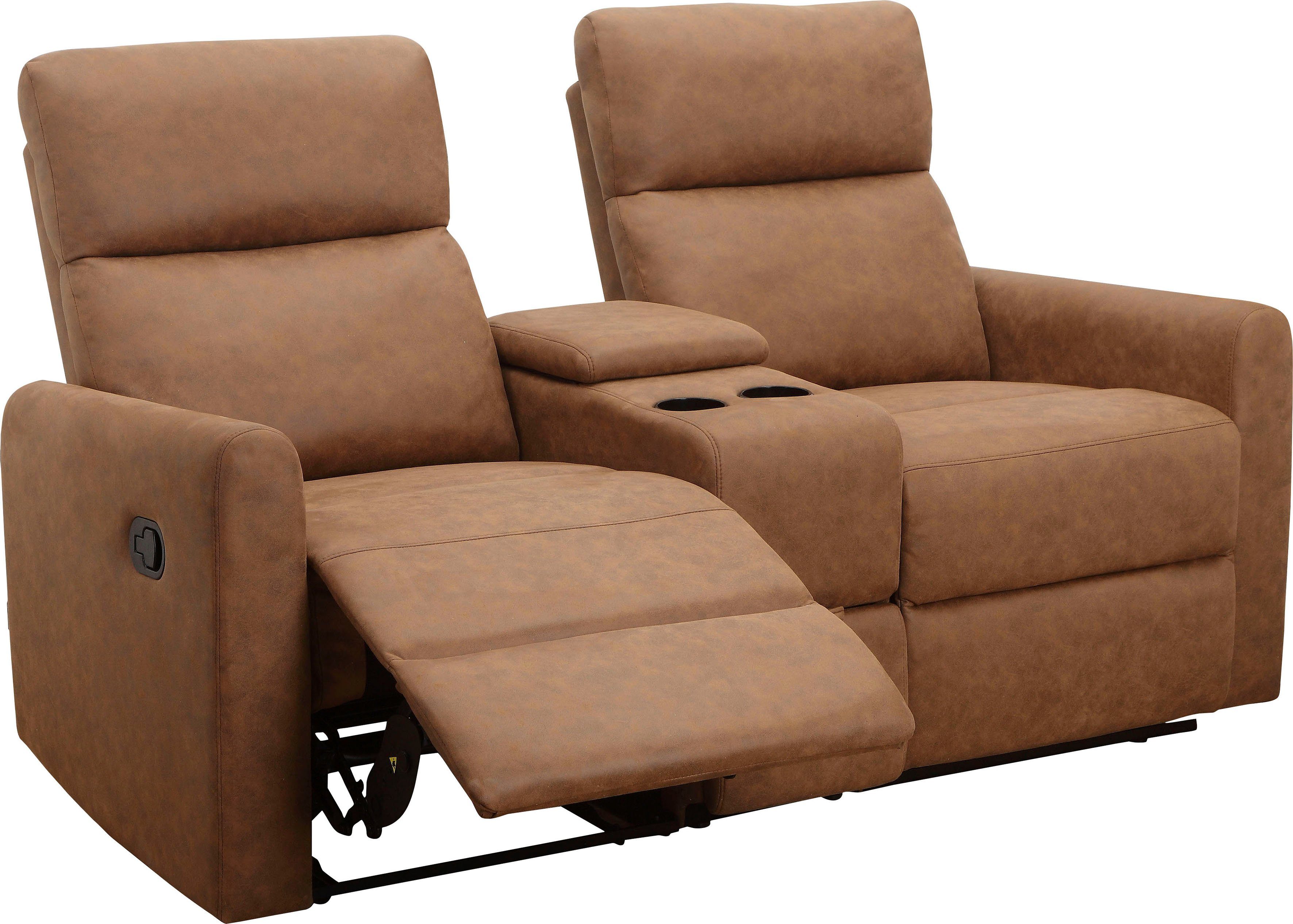 Home affaire 2-zitsbank Daoulas, 2-zits bioscoopbank, TV-fauteuil, multimedia bank