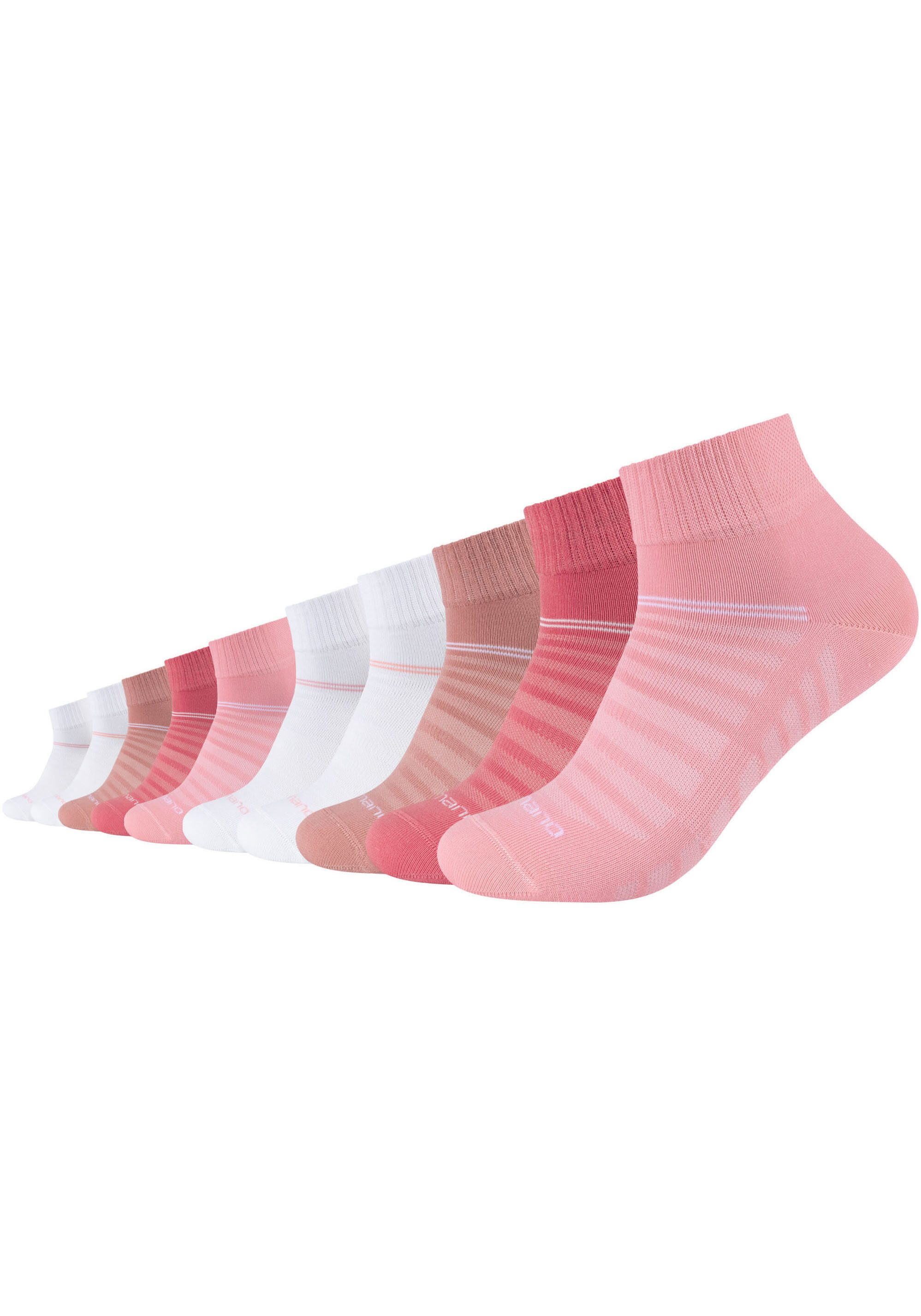 Camano Korte sokken Mesh ventilation met harmonieuze kleurverloop-look (Set van 10)