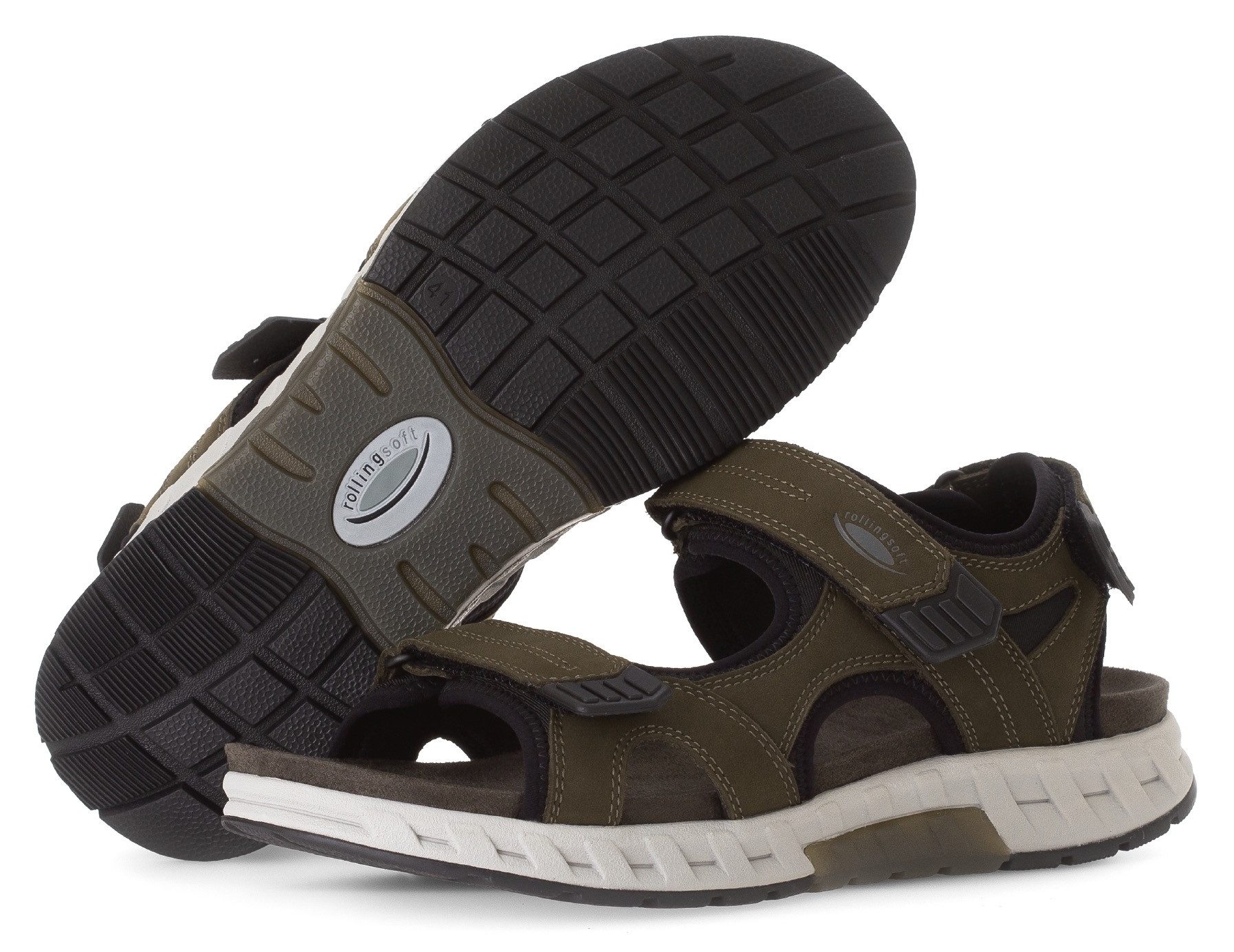 Gabor Rollingsoft Trekkingsandalen , zomerschoen, klittenbandschoen, vrijetijdssandaal in comfortbreedte g (breed)