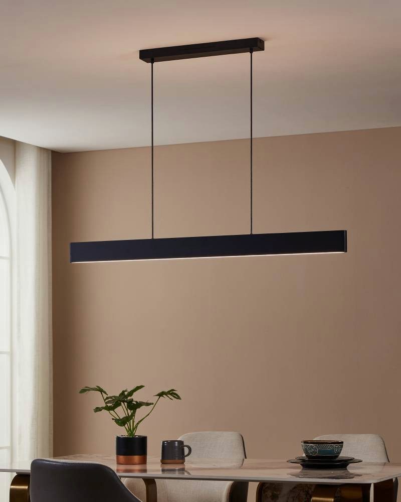 EGLO Hanglamp ANDREAS-Z Hängelampe schwarz, ZigBee 3.0, Pendelleuchte, Pendellampe Hanglamp, ZigBee, app en spraakbesturing Alexa, RGB, dimbaar (1 stuk)
