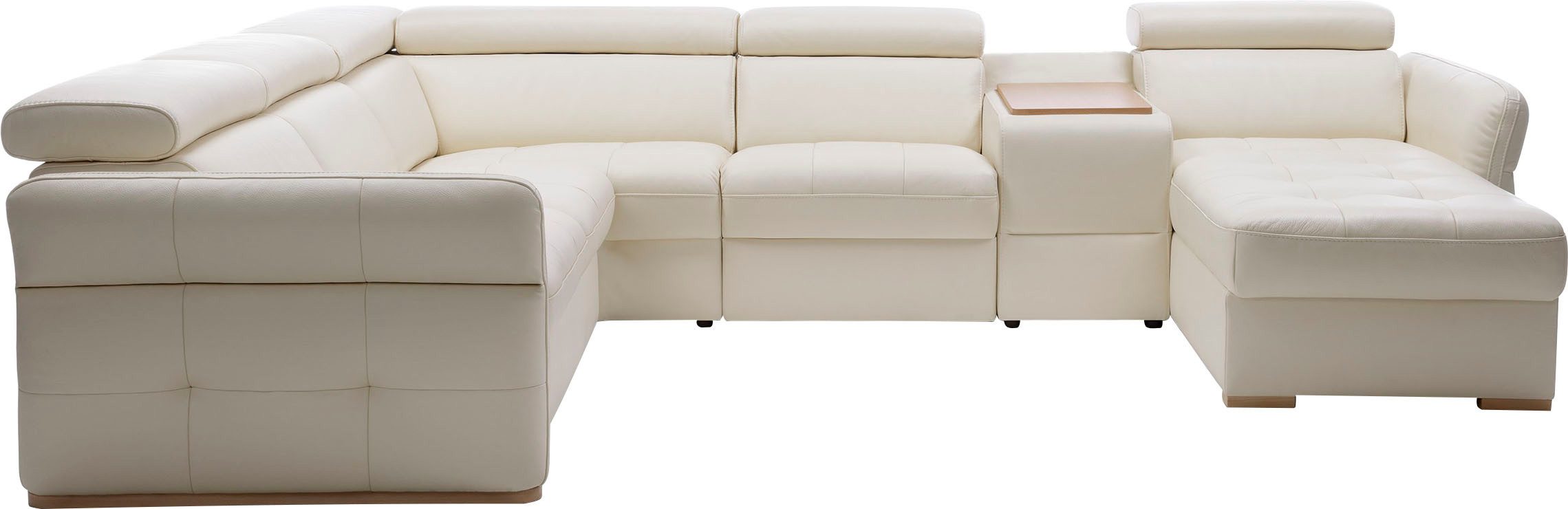 exxpo - sofa fashion Zithoek Massimo, familiebank met veel ruimte, leren bekleding, comfortabel, prettig