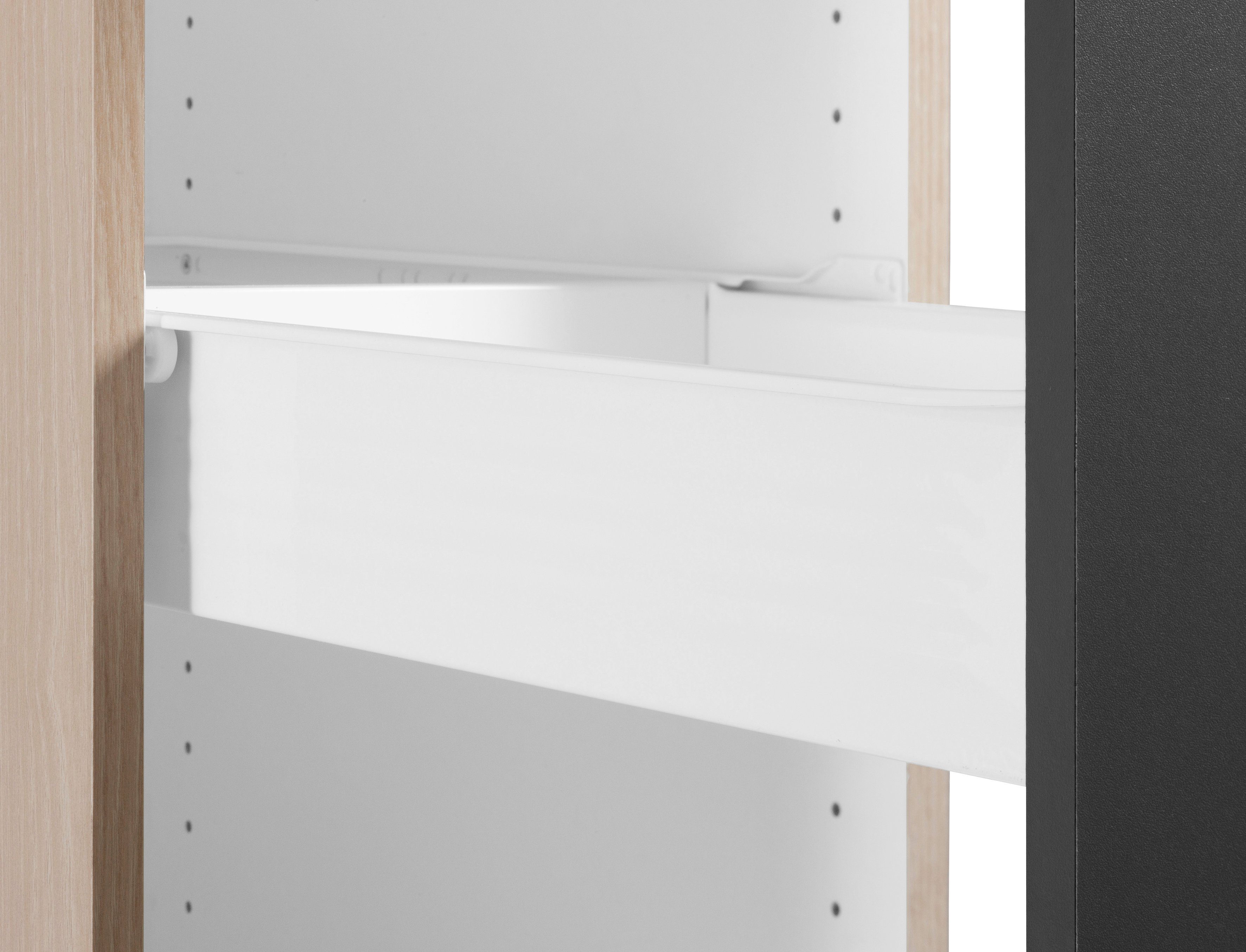 OPTIFIT Apothekerskast Faro , 2 laden, metalen grepen, breedte 30 cm
