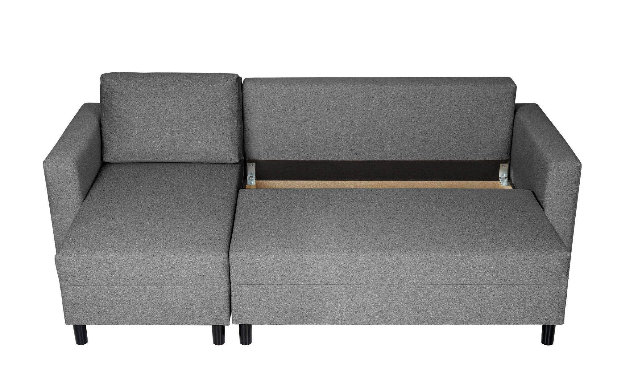 INOSIGN Hoekbank GLENOE slaapbank met bedlade, ottomane aan beide zijden te monteren L-vorm, afmetingen B/D/H: 230/135/84,5 cm, velvet & zachte structuur