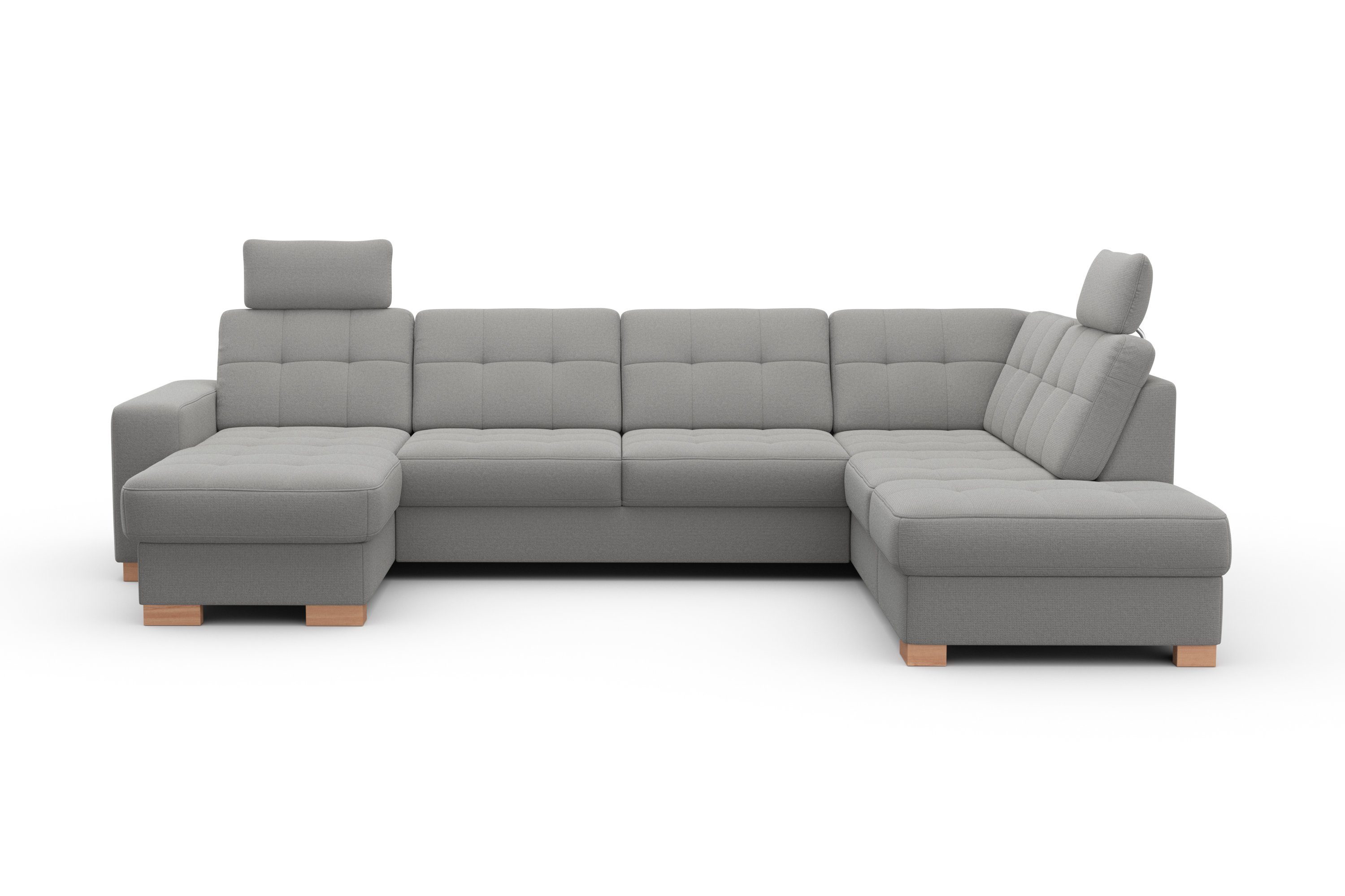 sit&more Zithoek Quincy U-vorm naar keuze met slaapfunctie en bedkist