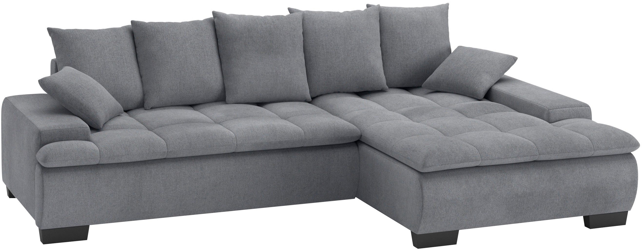 Mr. Couch Hoekbank Haiti II, L-vorm Optioneel met koudschuim, bed, bedlade grijs, hoekbanken, Breedte ligoppervlak: 225 cm, Lengte ligoppervlak: 135