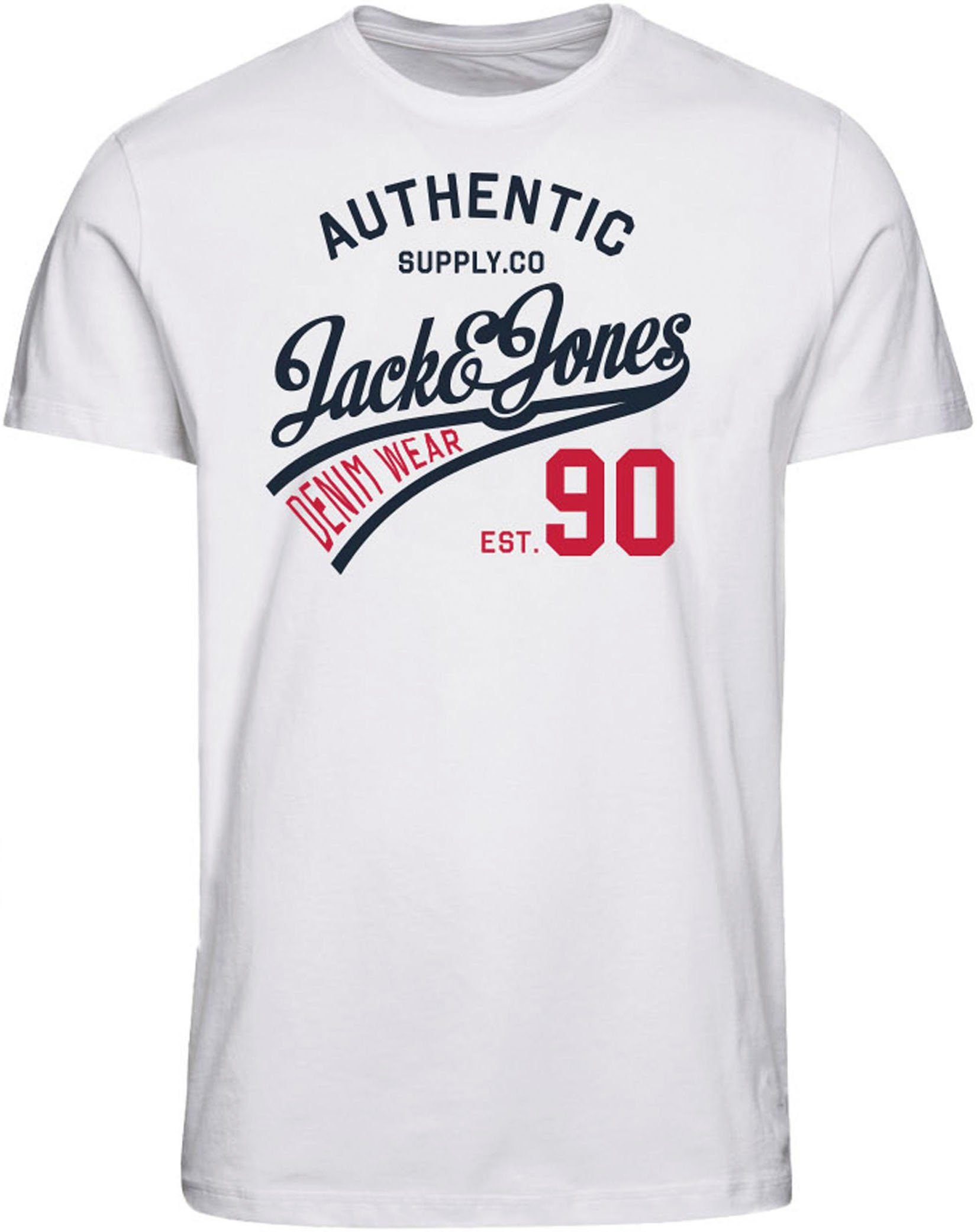 Jack & Jones Shirt met ronde hals JJETHAN TEE SS CREW NECK 3PK MP NOOS (3-delig, Set van 3)