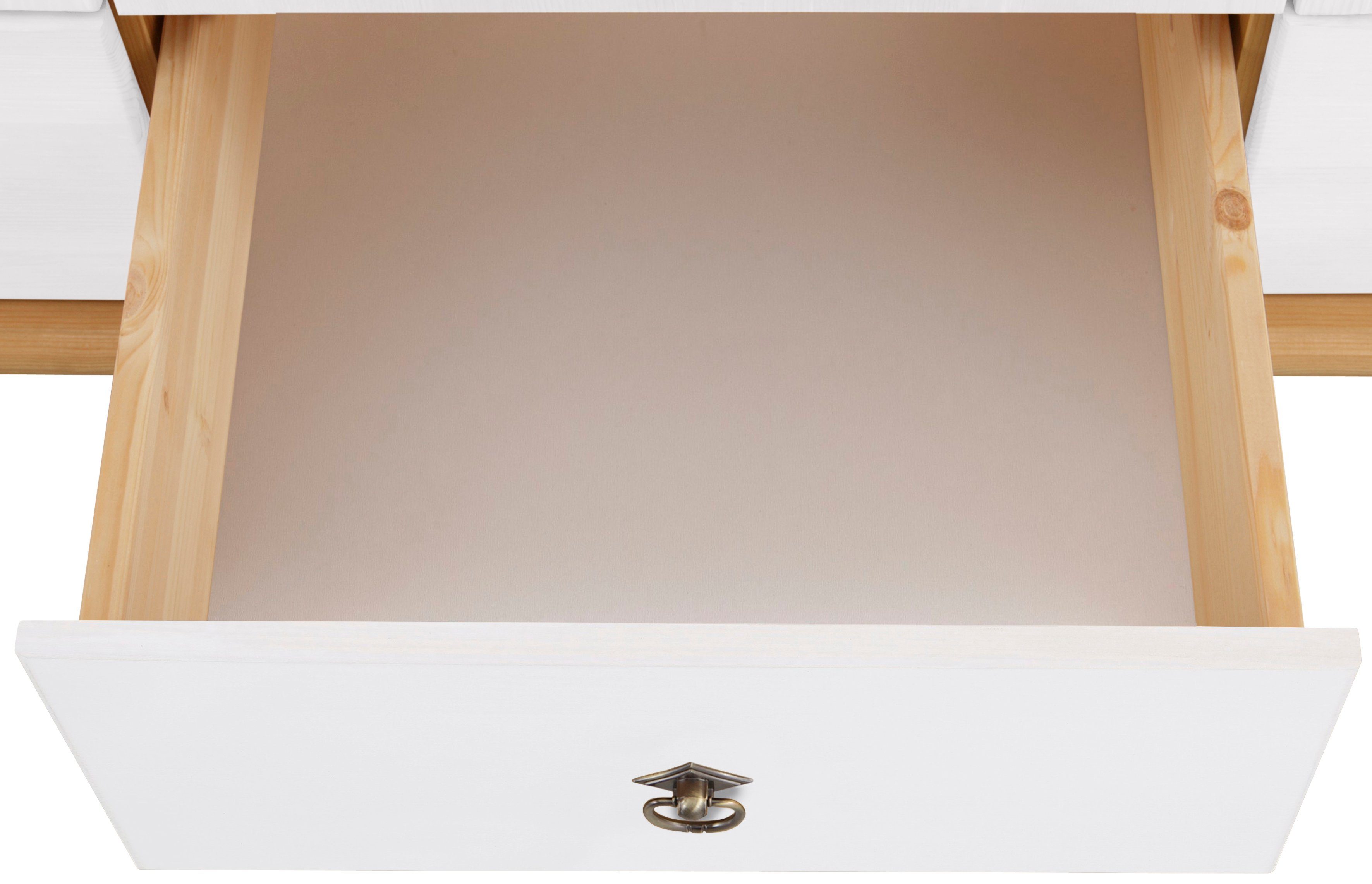 Home affaire Kledingkast TESSIN Breedte 245 cm, massief grenen, met spiegel