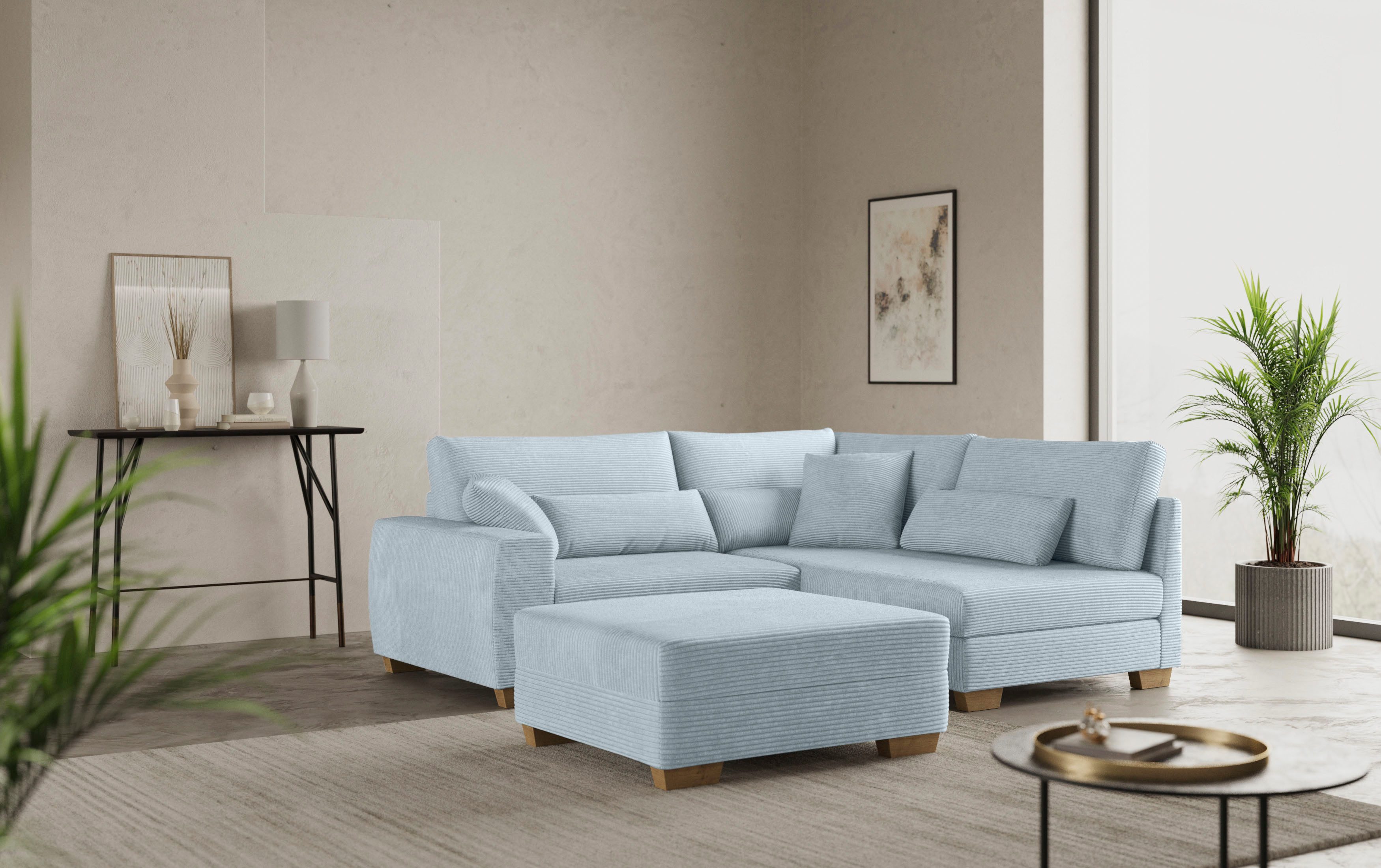 Mr. Couch Hocker Helena Met vering, optioneel met DuraSpring pocketvering