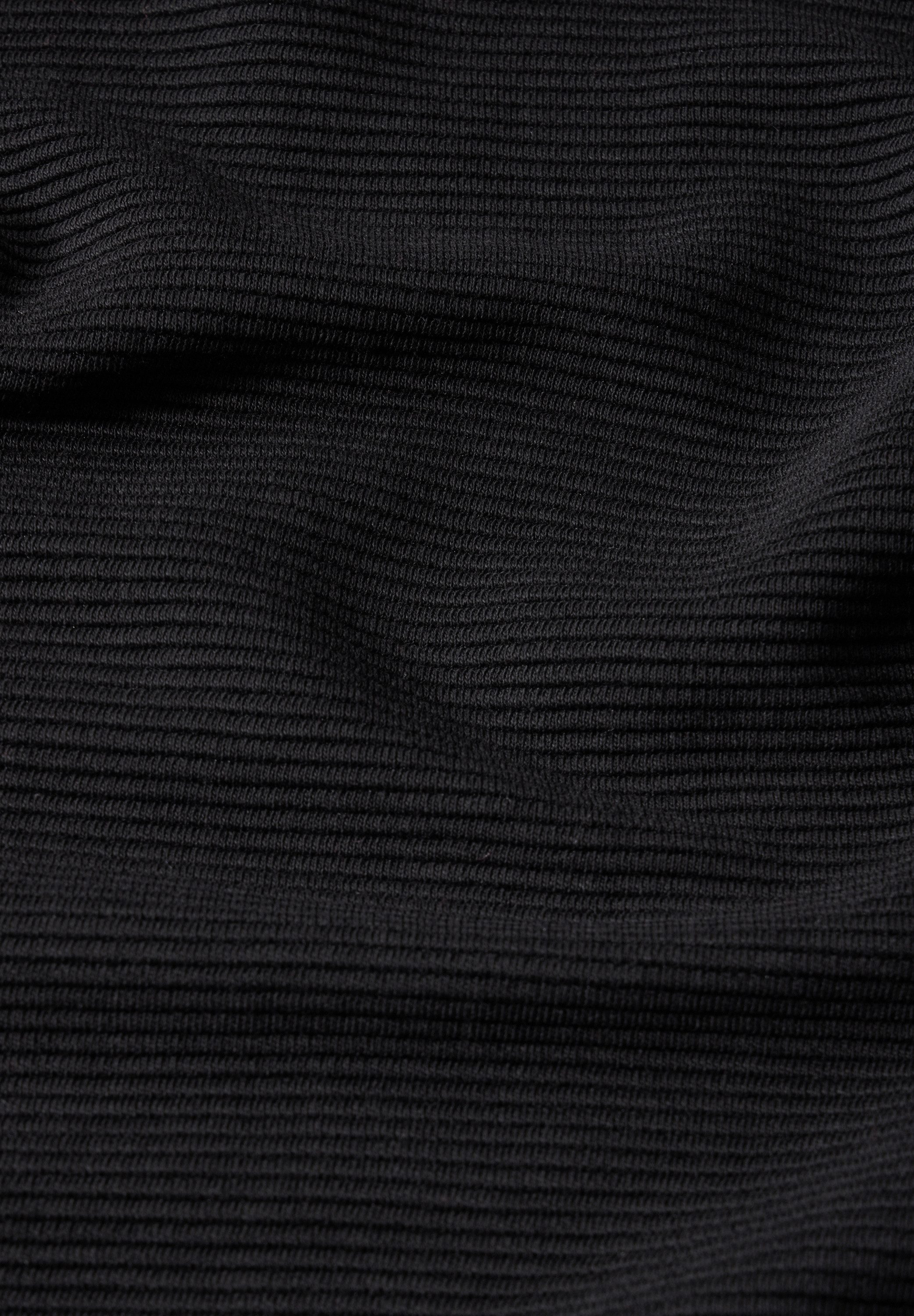 STREET ONE Shirt met 3 4 mouwen in structuuroptica