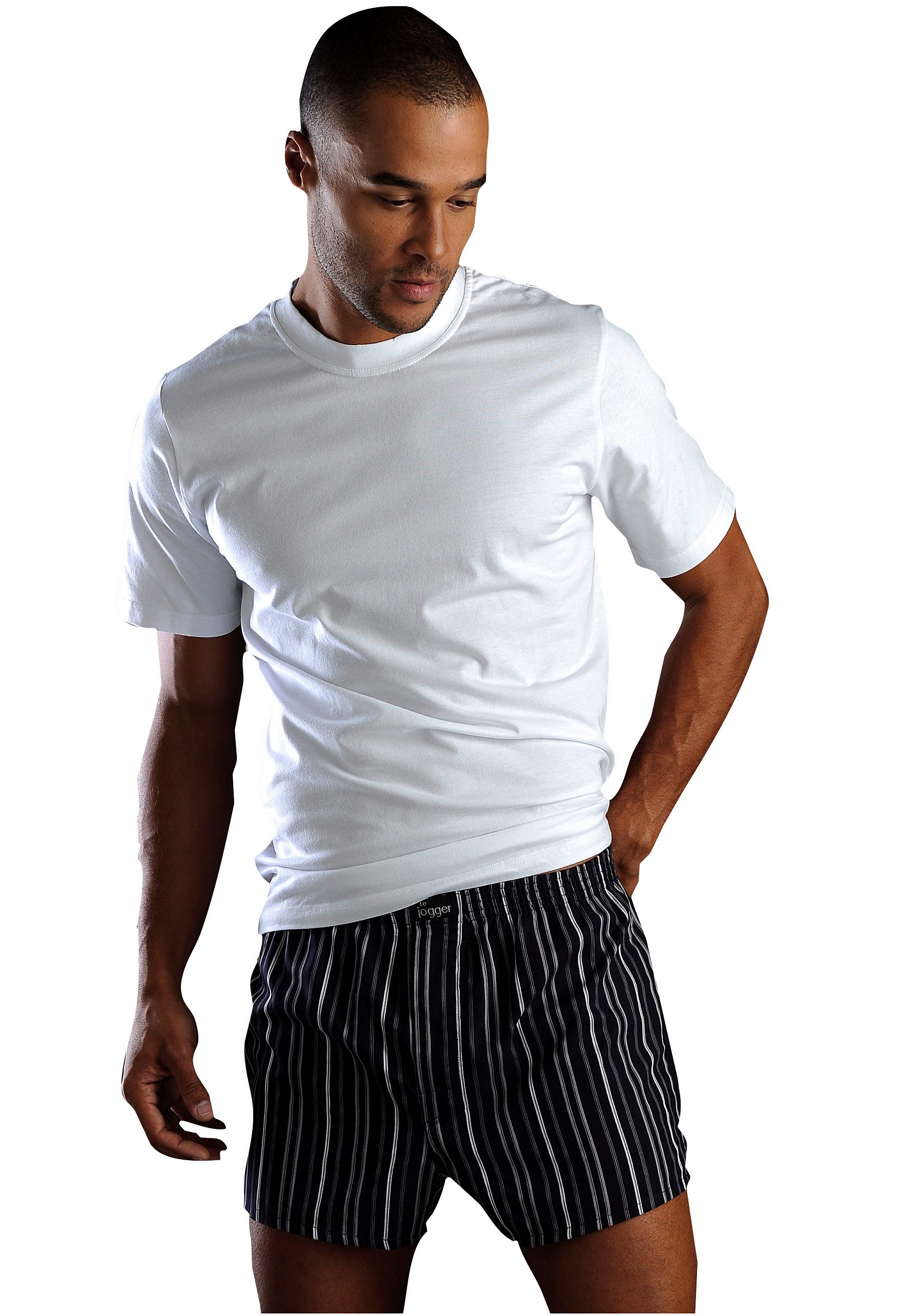 H.I.S T-shirt van katoen, perfect als ondershirt (set, 3-delig)