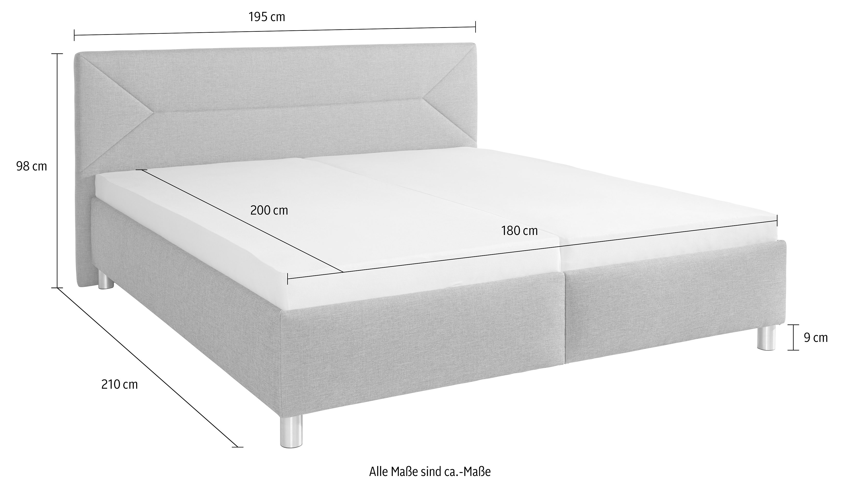 Maintal Gestoffeerd bed