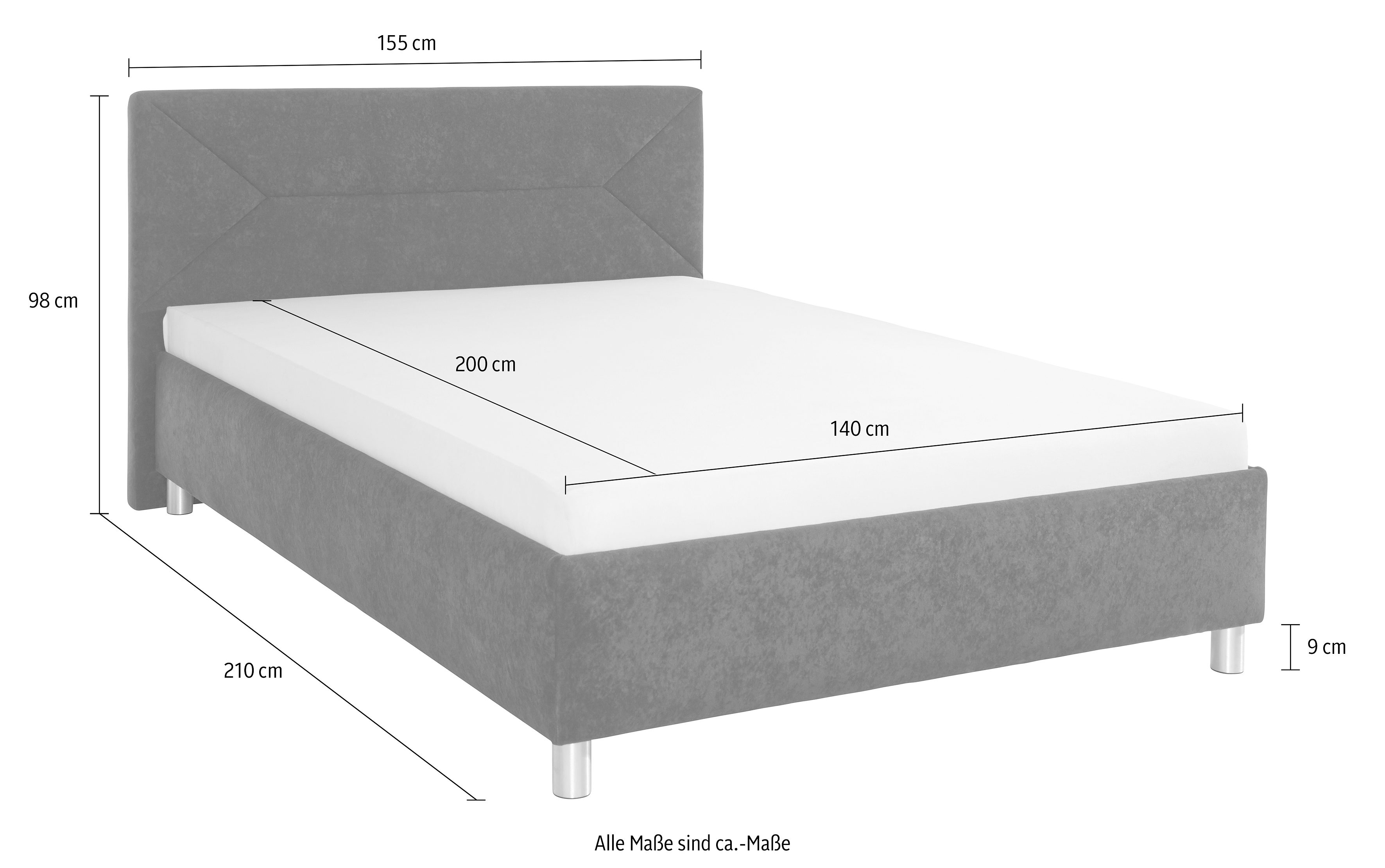 Maintal Gestoffeerd bed