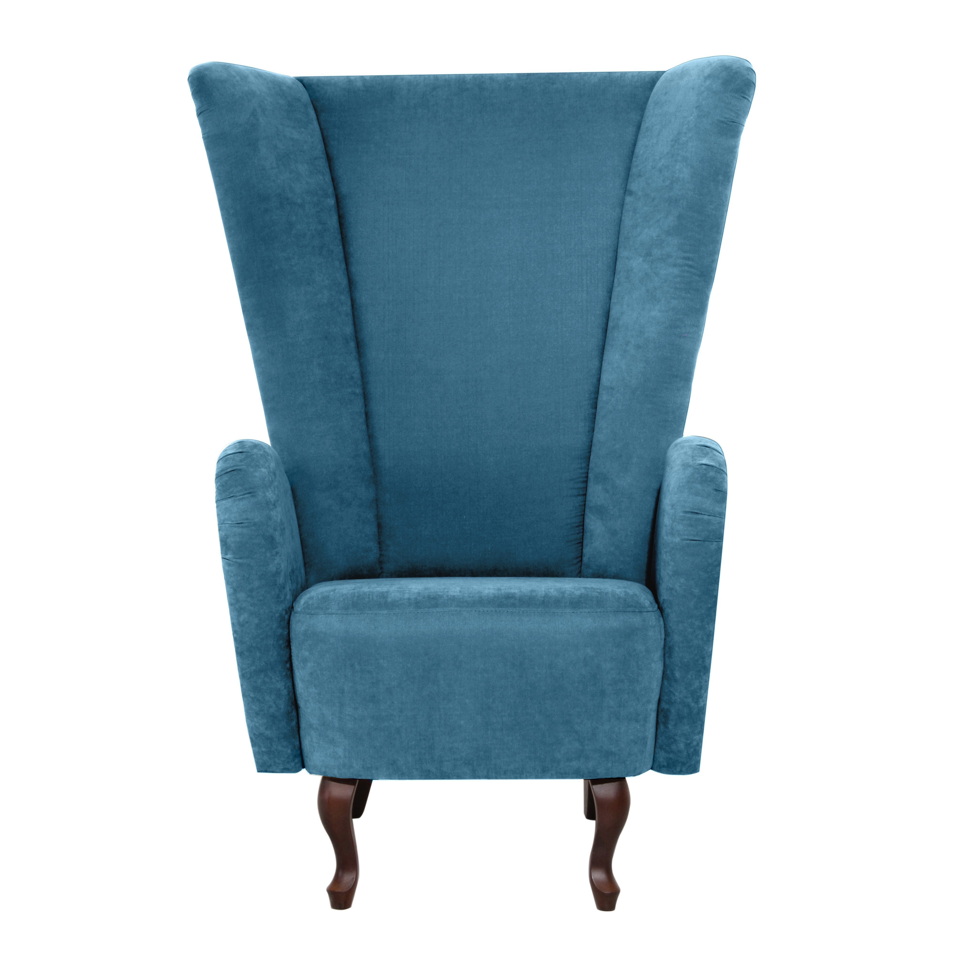 Max Winzer® Oorfauteuil Anastasia design fauteuil, extravagante hoge rug fauteuil, trendy kleuren (set)