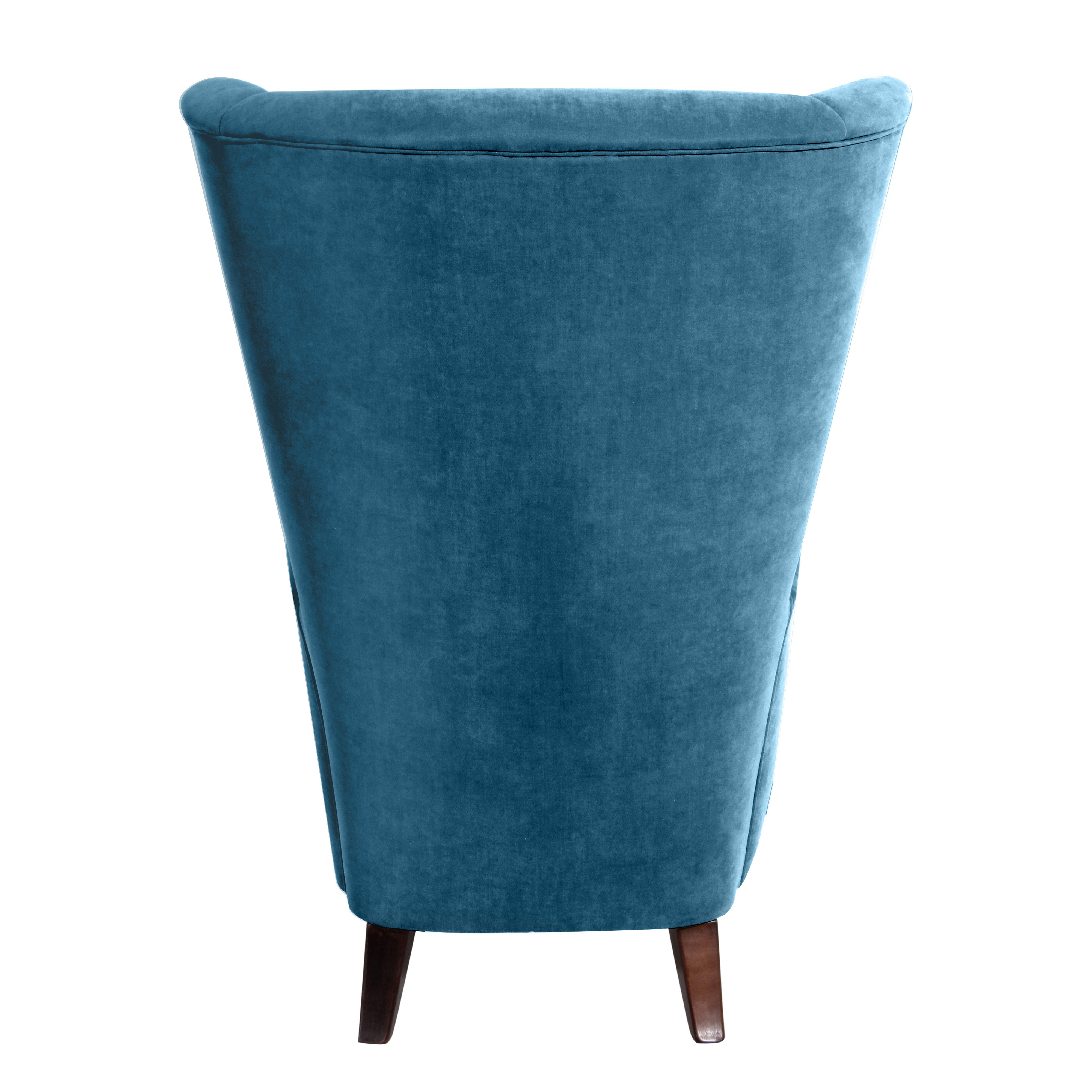 Max Winzer® Oorfauteuil Anastasia design fauteuil, extravagante hoge rug fauteuil, trendy kleuren (set)