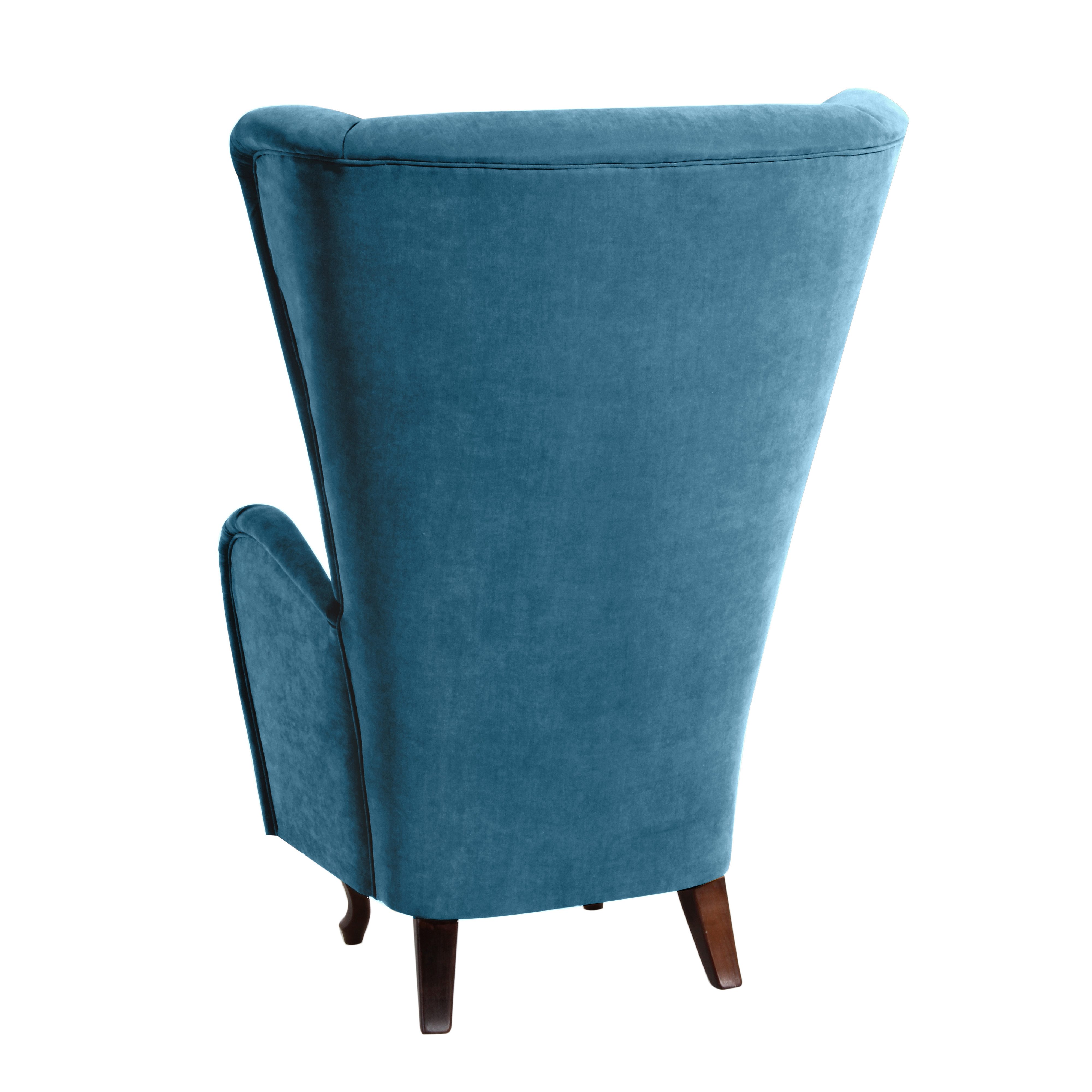 Max Winzer® Oorfauteuil Anastasia design fauteuil, extravagante hoge rug fauteuil, trendy kleuren (set)