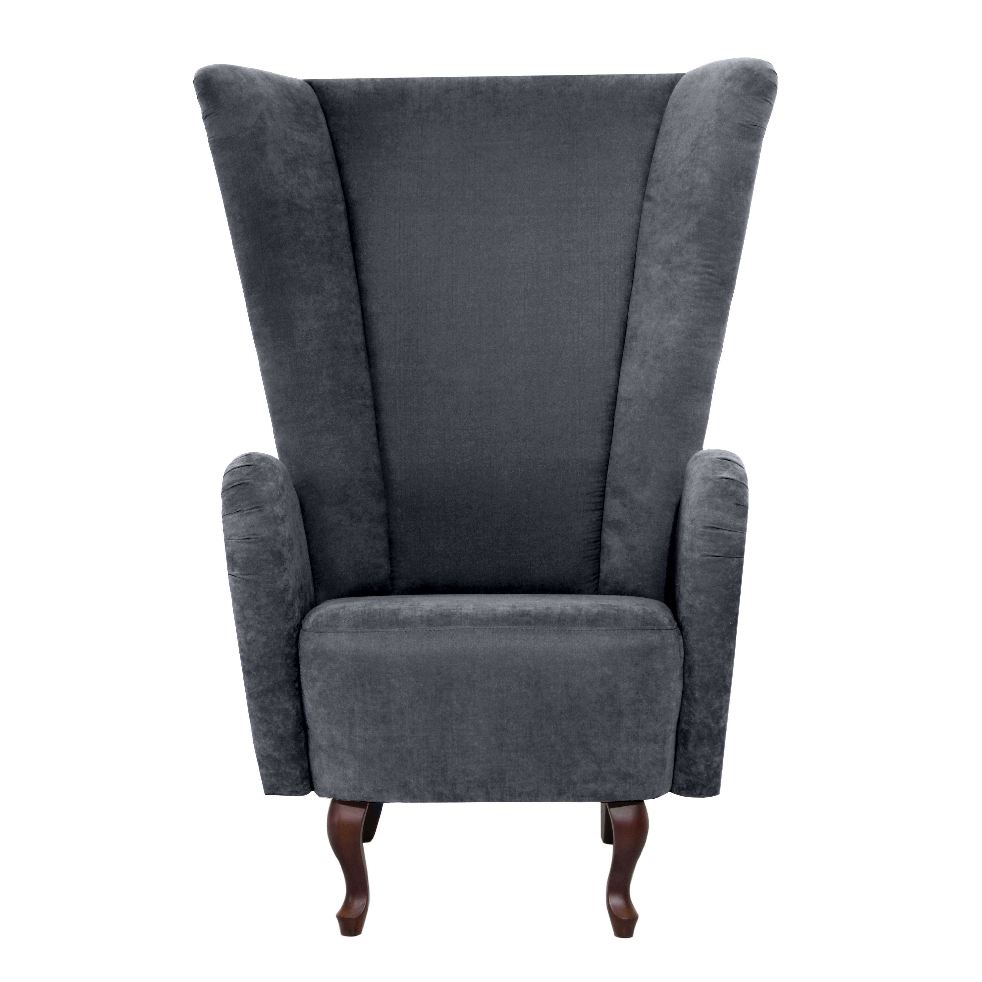 Max Winzer® Oorfauteuil Anastasia design fauteuil, extravagante hoge rug fauteuil, trendy kleuren (set)