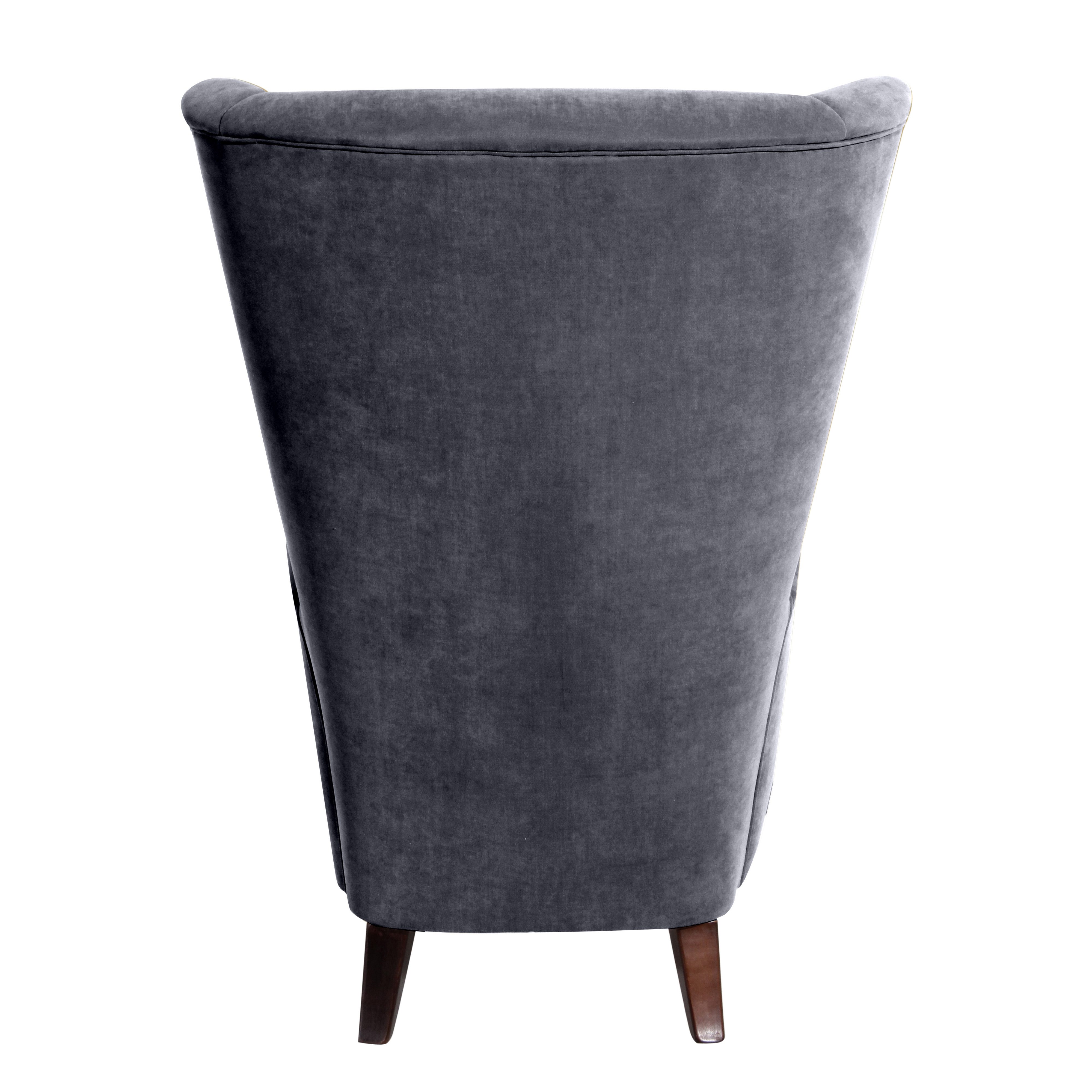 Max Winzer® Oorfauteuil Anastasia design fauteuil, extravagante hoge rug fauteuil, trendy kleuren (set)