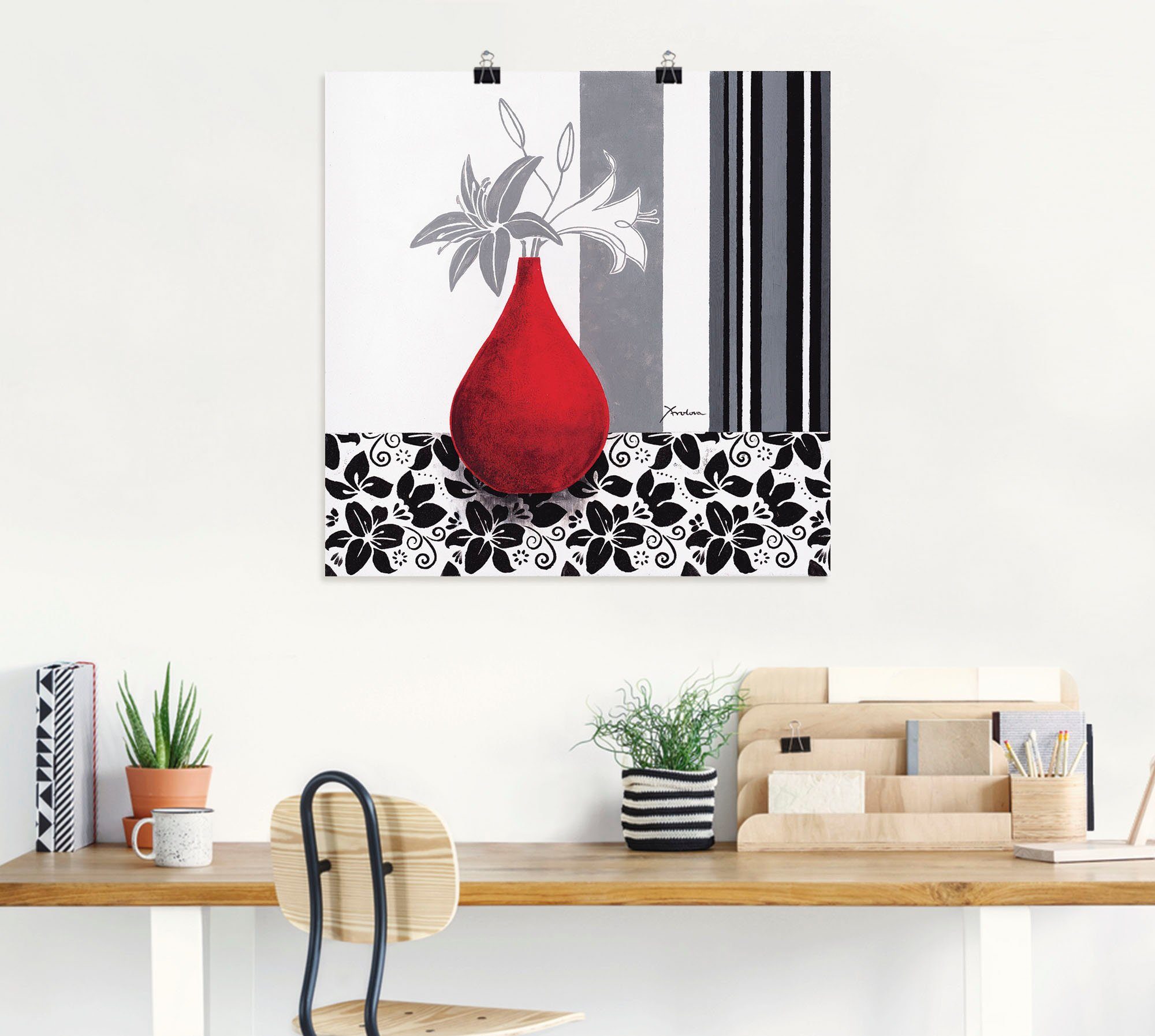 Artland Artprint Bloemmotief als artprint van aluminium, artprint voor buiten, poster in diverse formaten