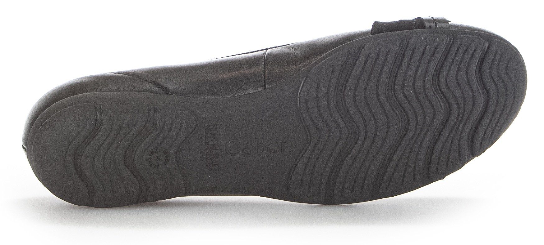 Gabor Ballerina's Platte schoenen, slippers met modieuze decoratieve gesp
