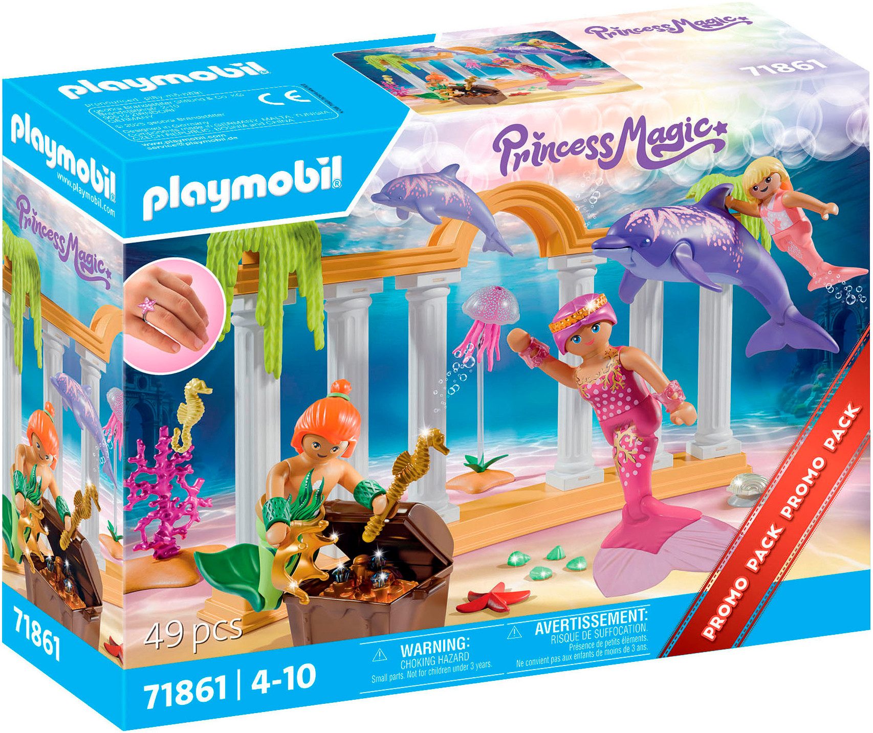 Playmobil® Constructie-speelset Meerjungfrauen-Schatz mit Delfinen (71861), Princess Magic (49-delig)