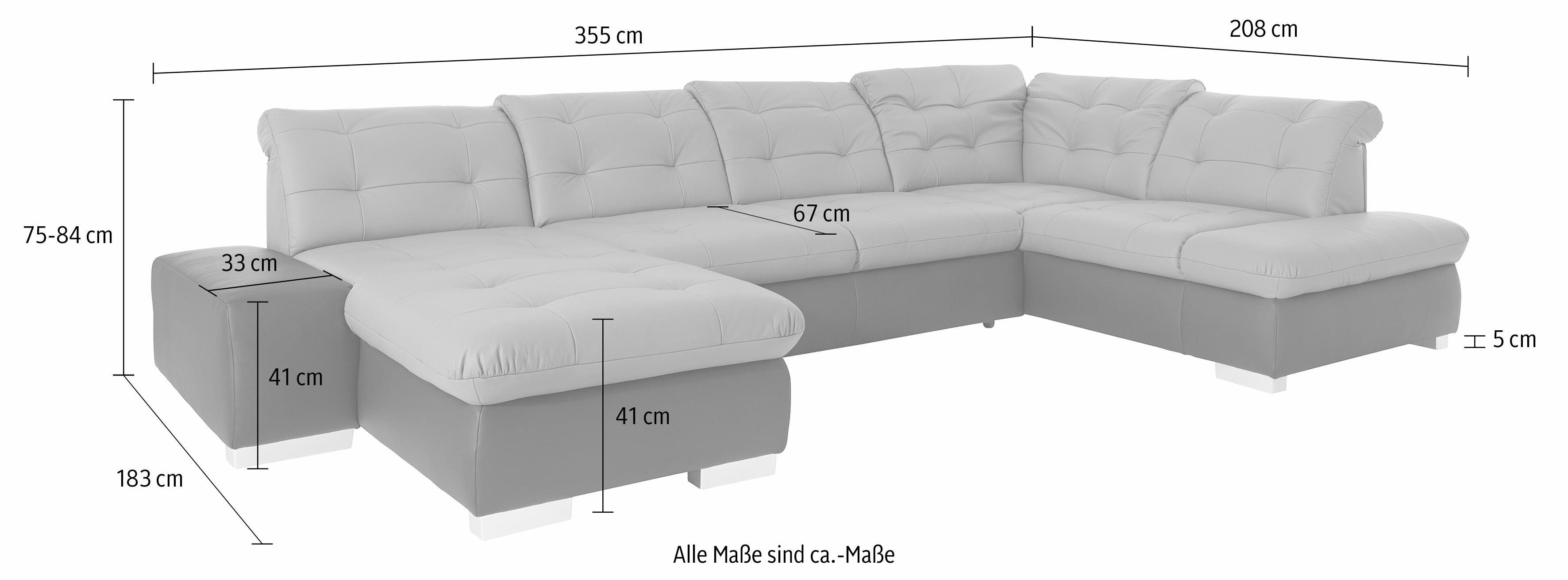 sit&more Zithoek Palomino U-vorm optioneel in xl of xxl
