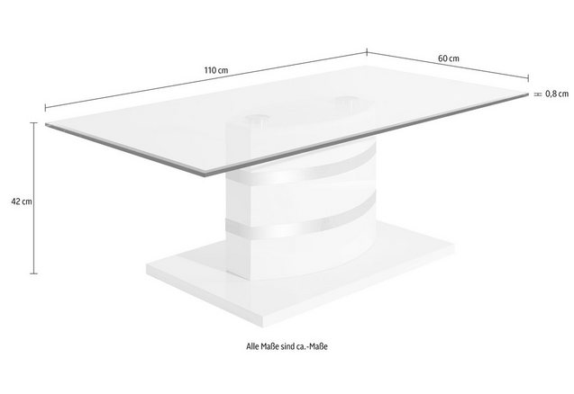 Salontafel met vensterglasplaat Salontafel met vensterglasplaat